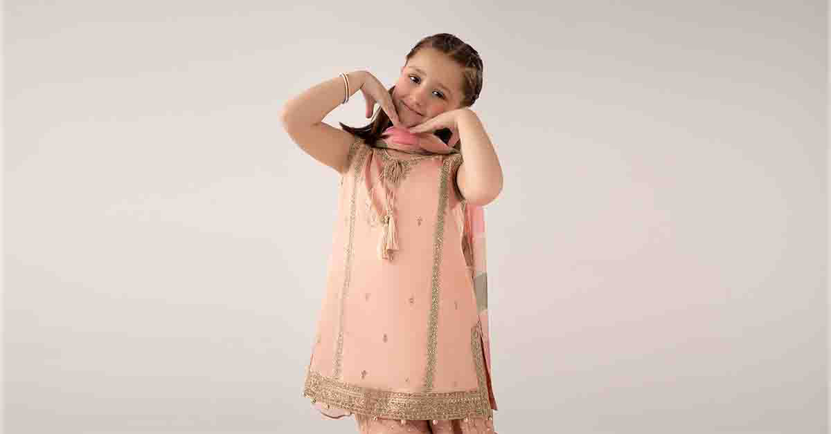 3 Piece Embroidered Cotton Satin Suit - Image 7