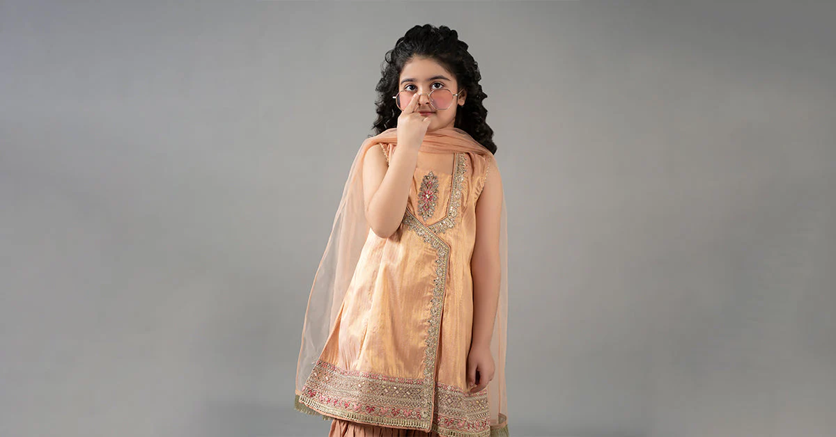 3 Piece Embroidered Cotton Staple Zari Suit - Image 7