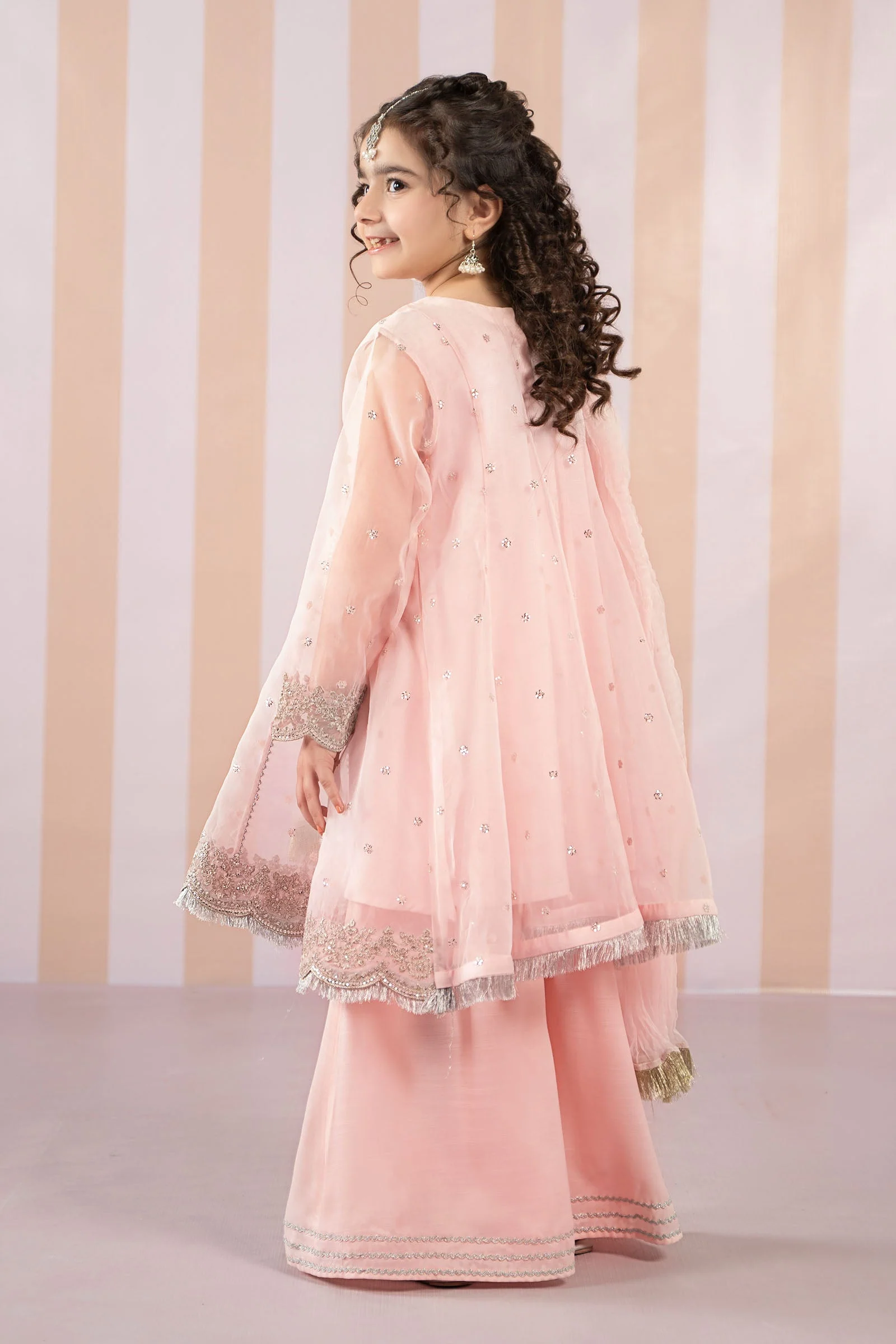3 Piece Embroidered Organza Suit - Image 7