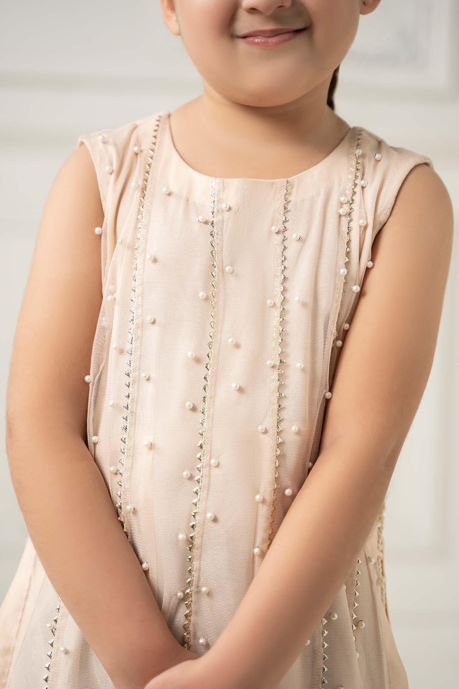 2 Piece Embroidered Polyester Net Suit - Image 3