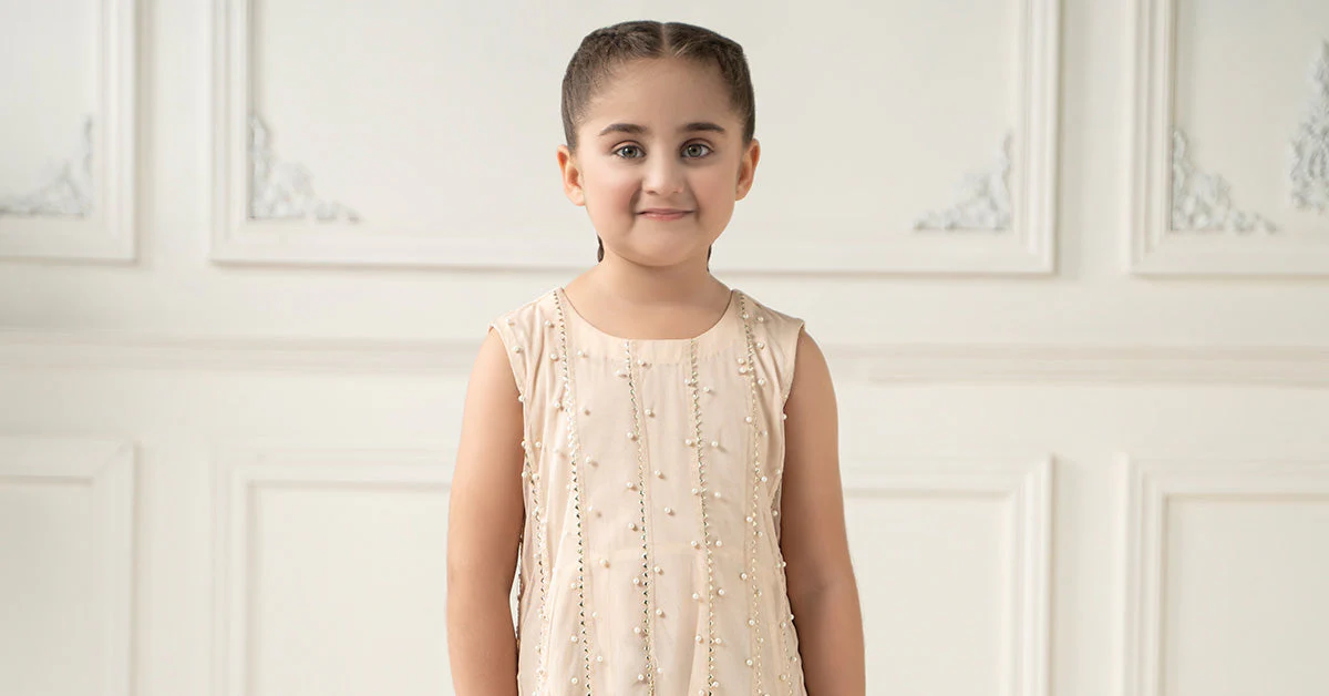 2 Piece Embroidered Polyester Net Suit - Image 6