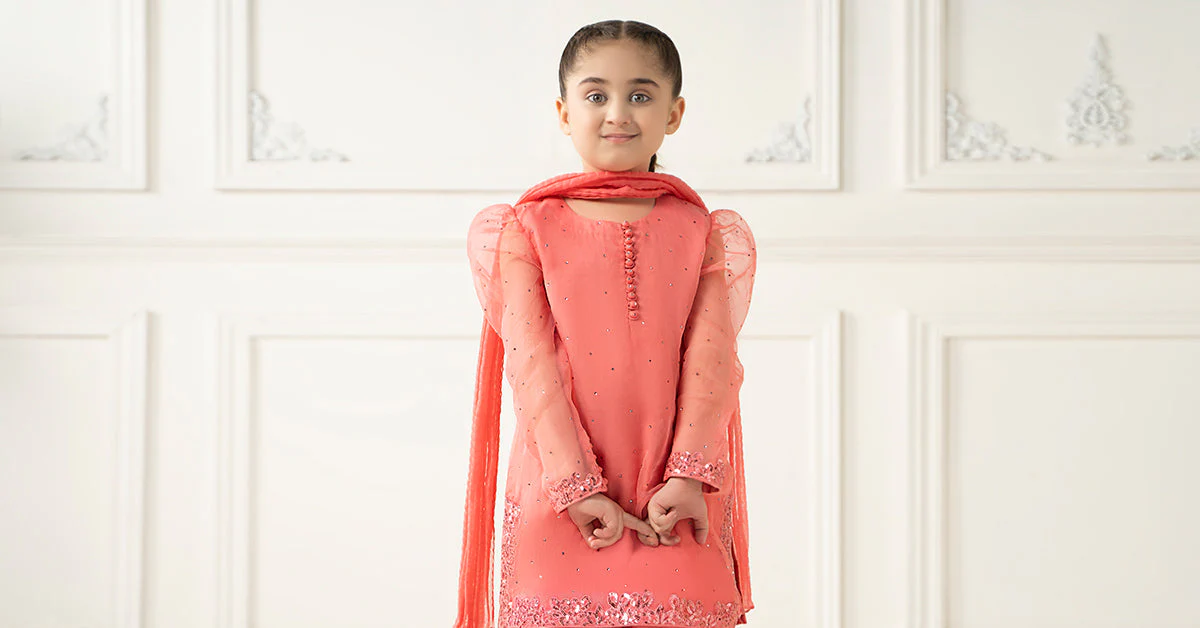 3 Piece Dyed Organza Suit - Image 7