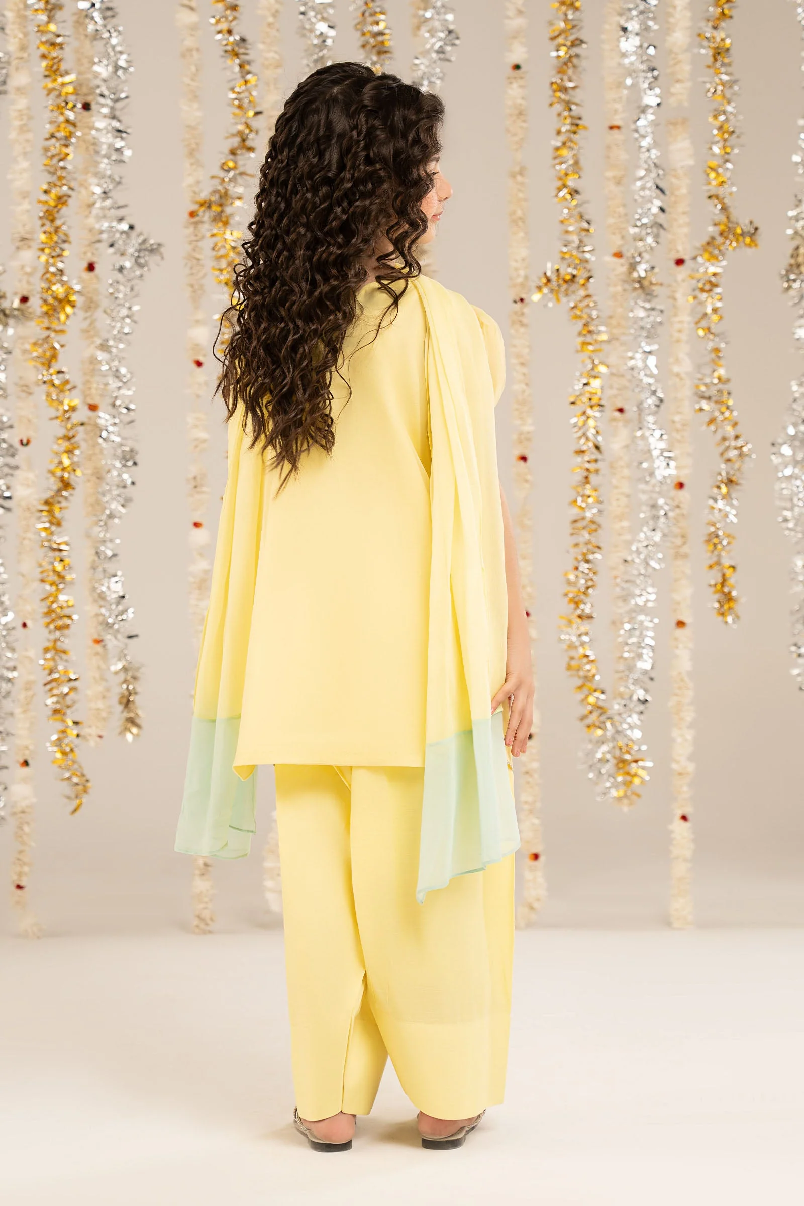 3 Piece Embroidered Organza Suit - Image 7
