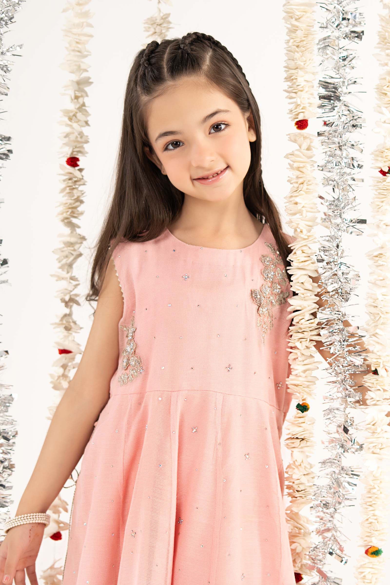2 Piece Embroidered Cotton Net Suit - Image 3