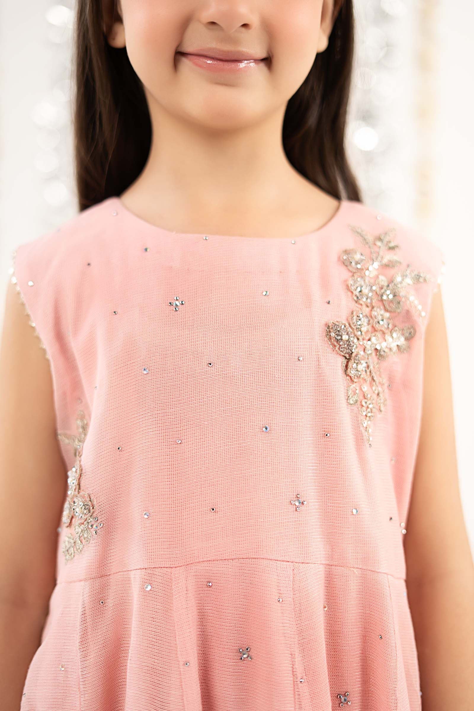 2 Piece Embroidered Cotton Net Suit - Image 4