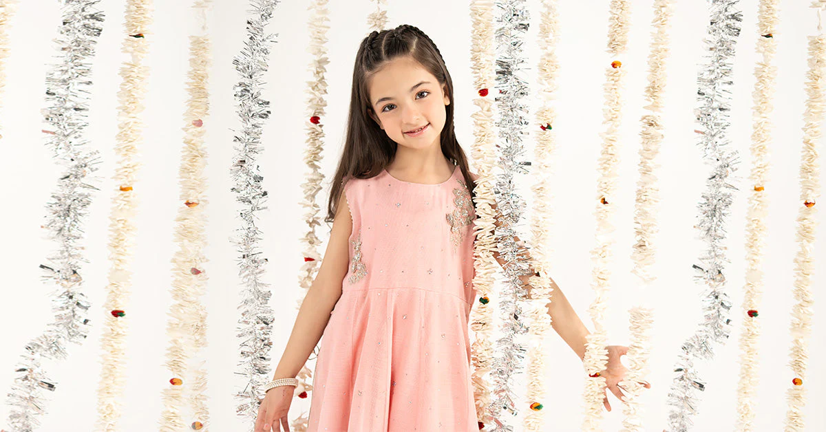 2 Piece Embroidered Cotton Net Suit - Image 9