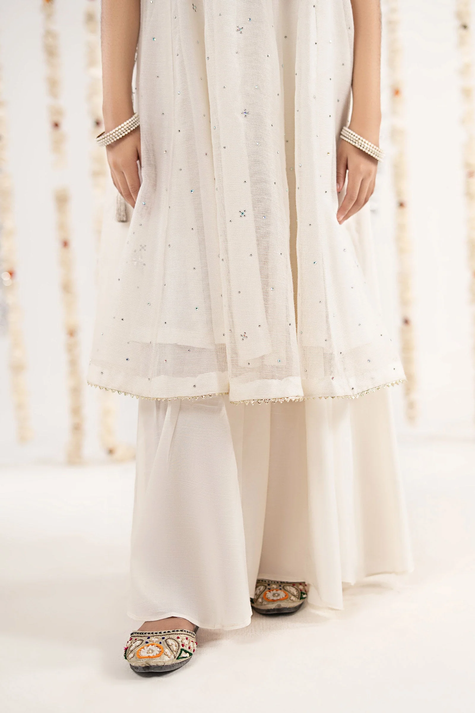 2 Piece Embroidered Cotton Net Suit - Image 6