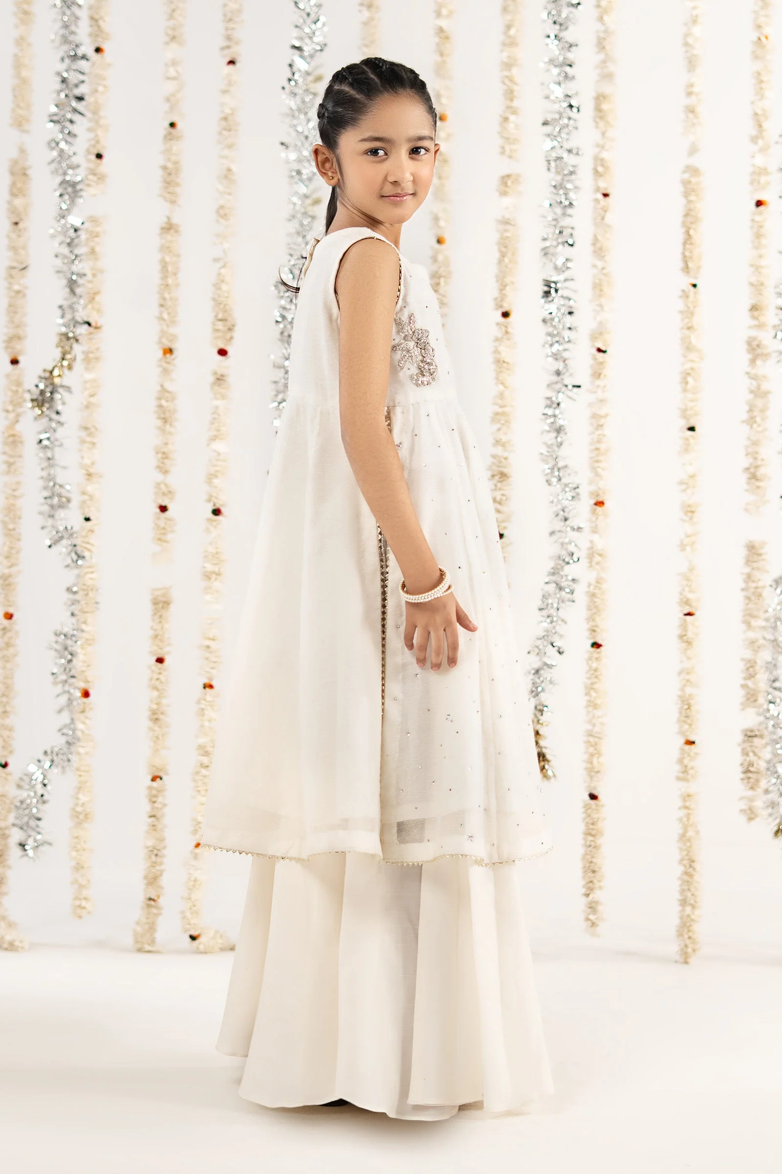 2 Piece Embroidered Cotton Net Suit - Image 7