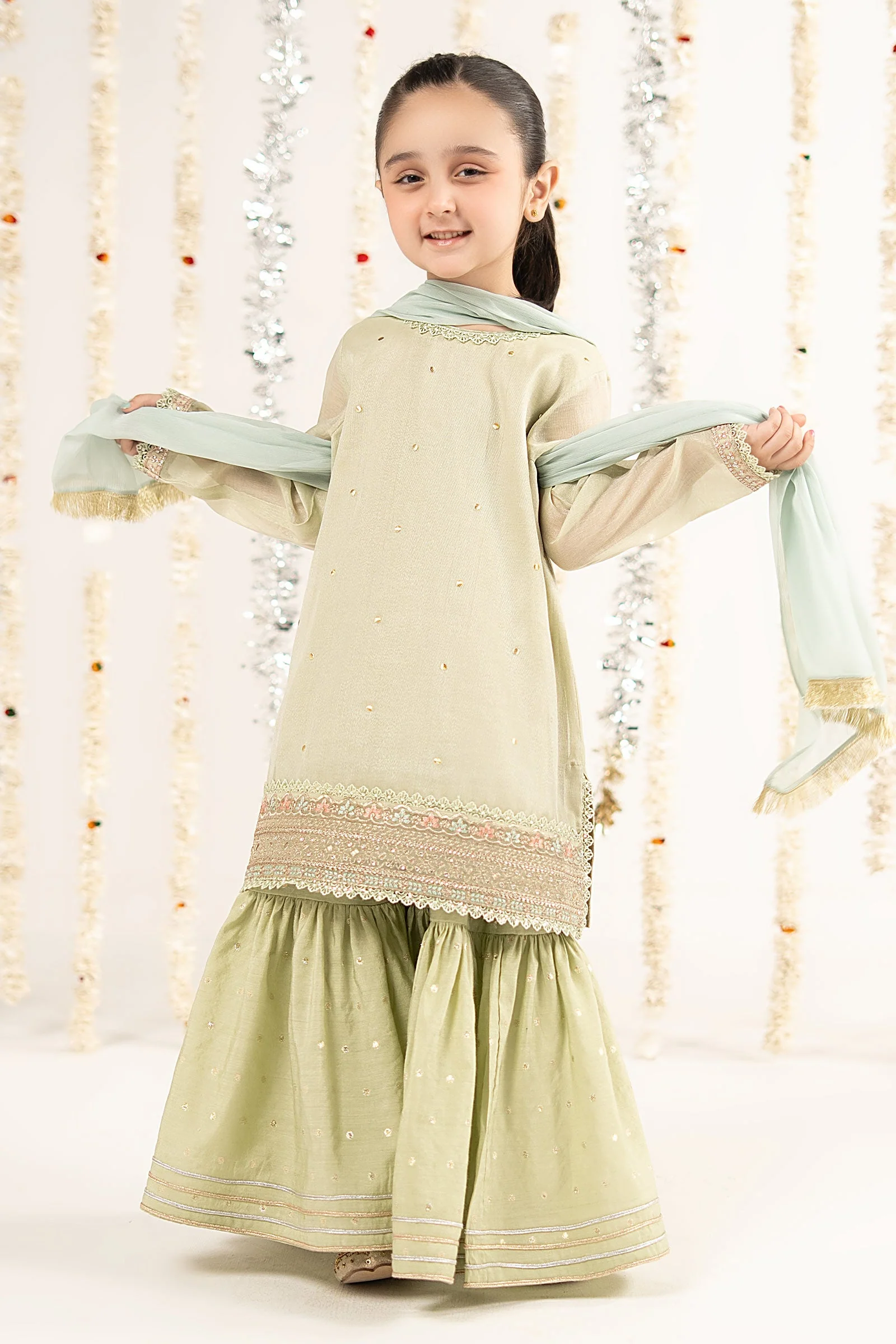 3 Piece Embroidered Masoori Yarn Dyed Suit - Image 2