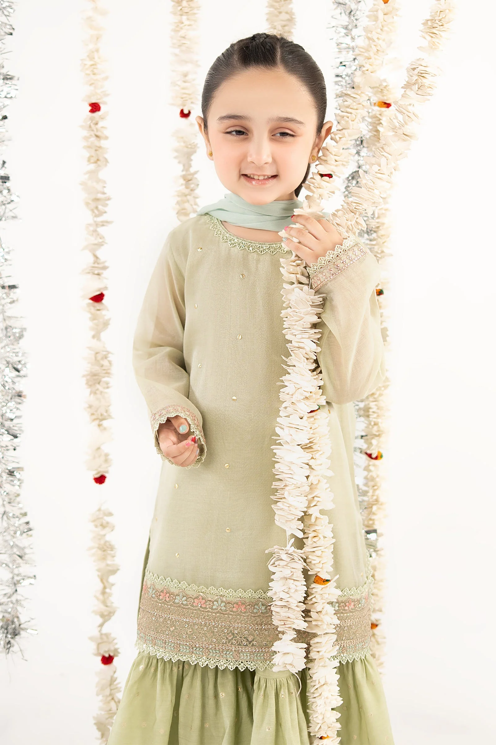 3 Piece Embroidered Masoori Yarn Dyed Suit - Image 3