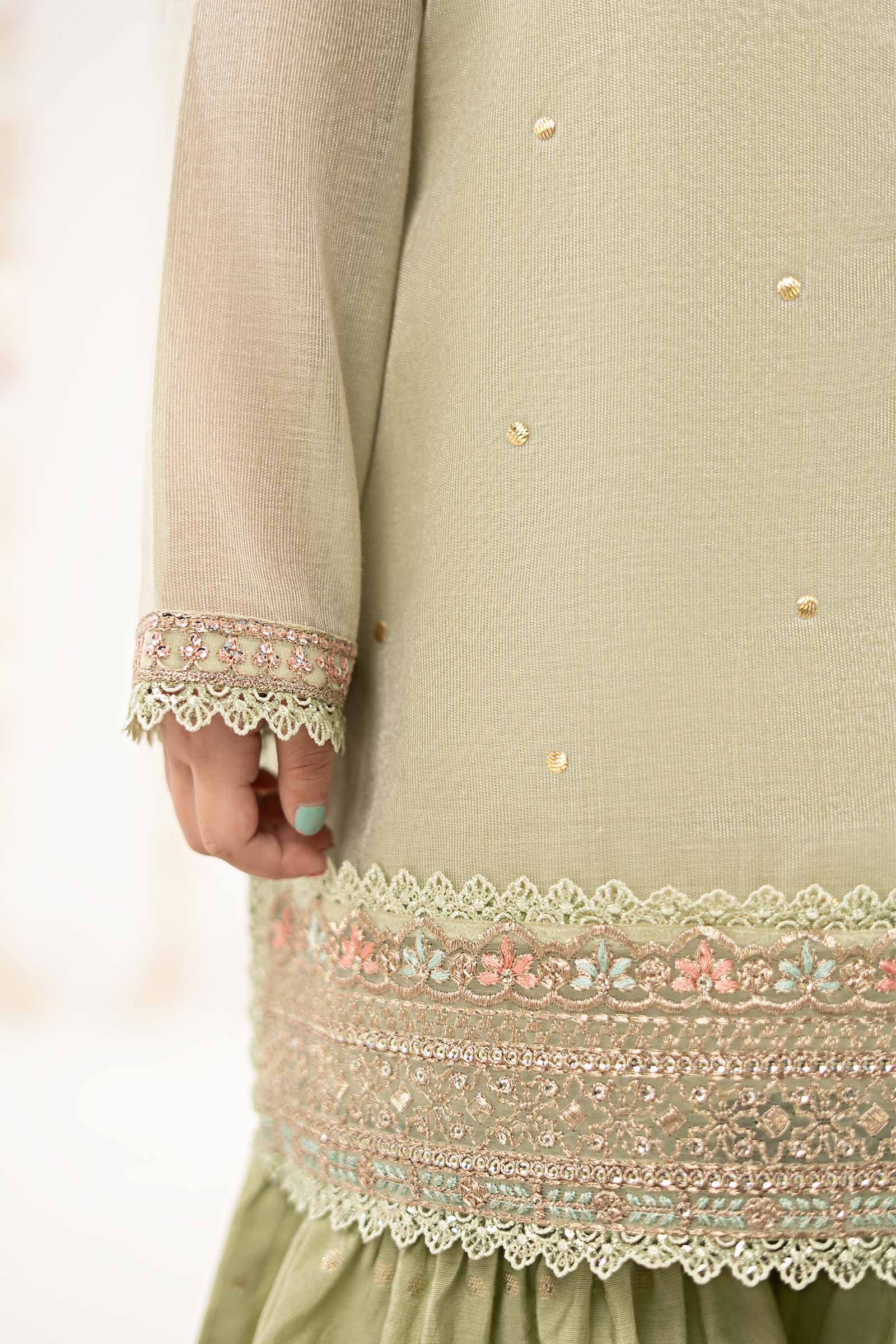 3 Piece Embroidered Masoori Yarn Dyed Suit - Image 5