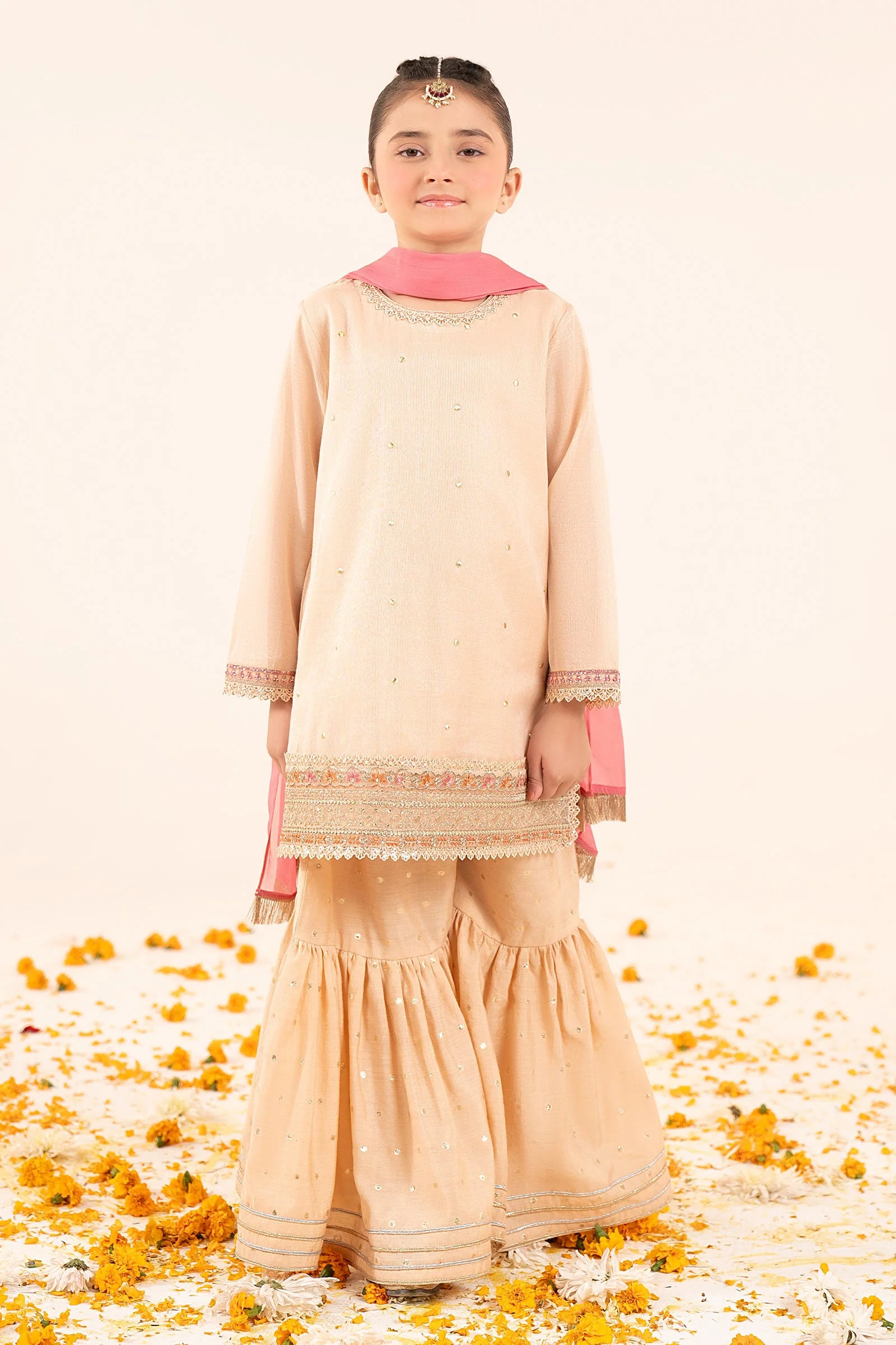 3 Piece Embroidered Masoori Yarn Dyed Suit - Image 2