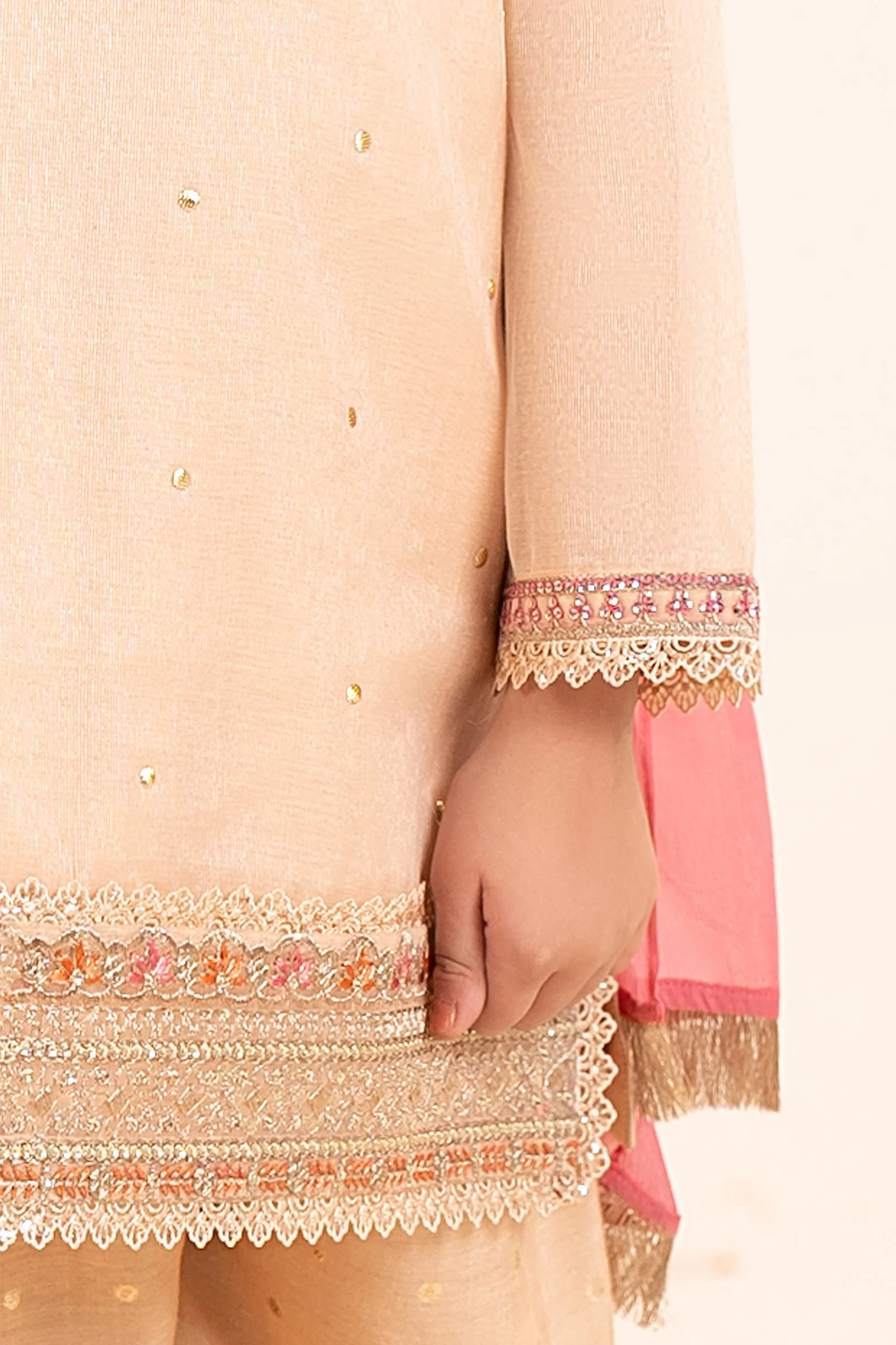 3 Piece Embroidered Masoori Yarn Dyed Suit - Image 4