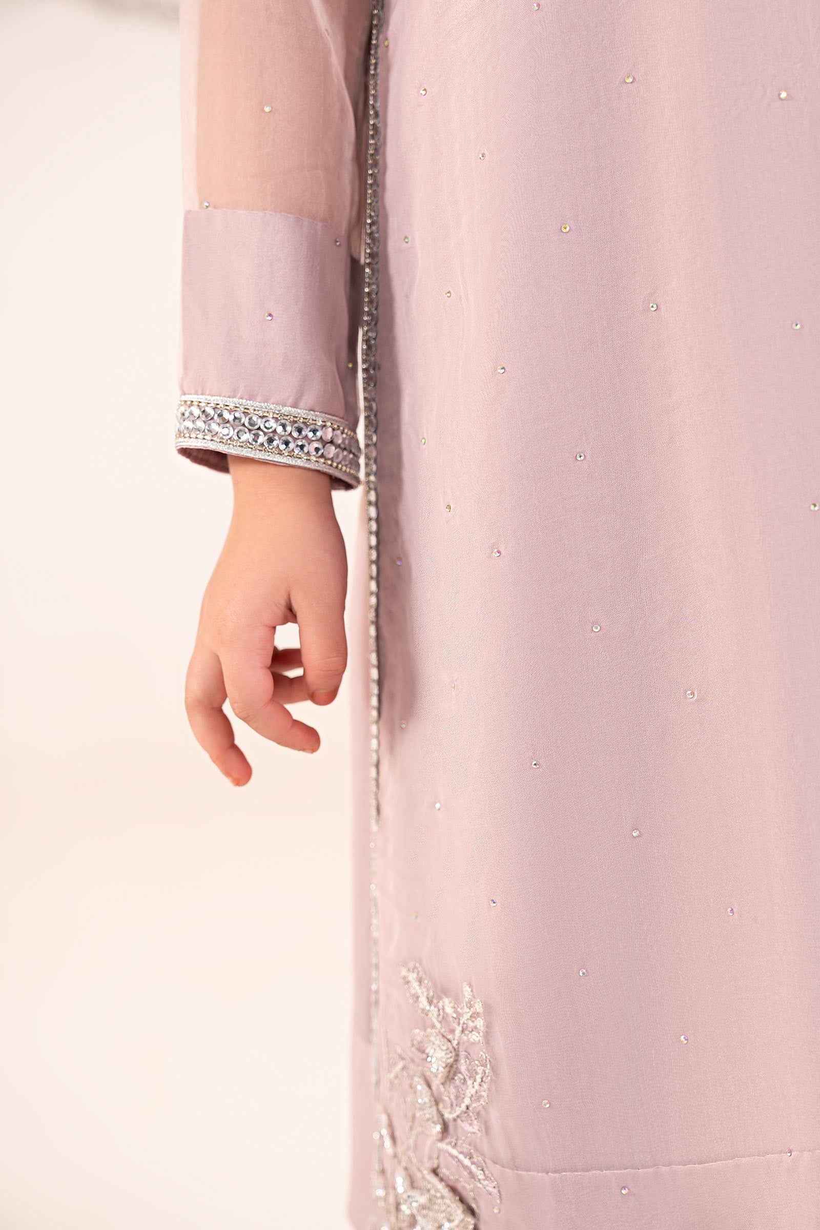 2 Piece Embroidered Organza Suit - Image 3