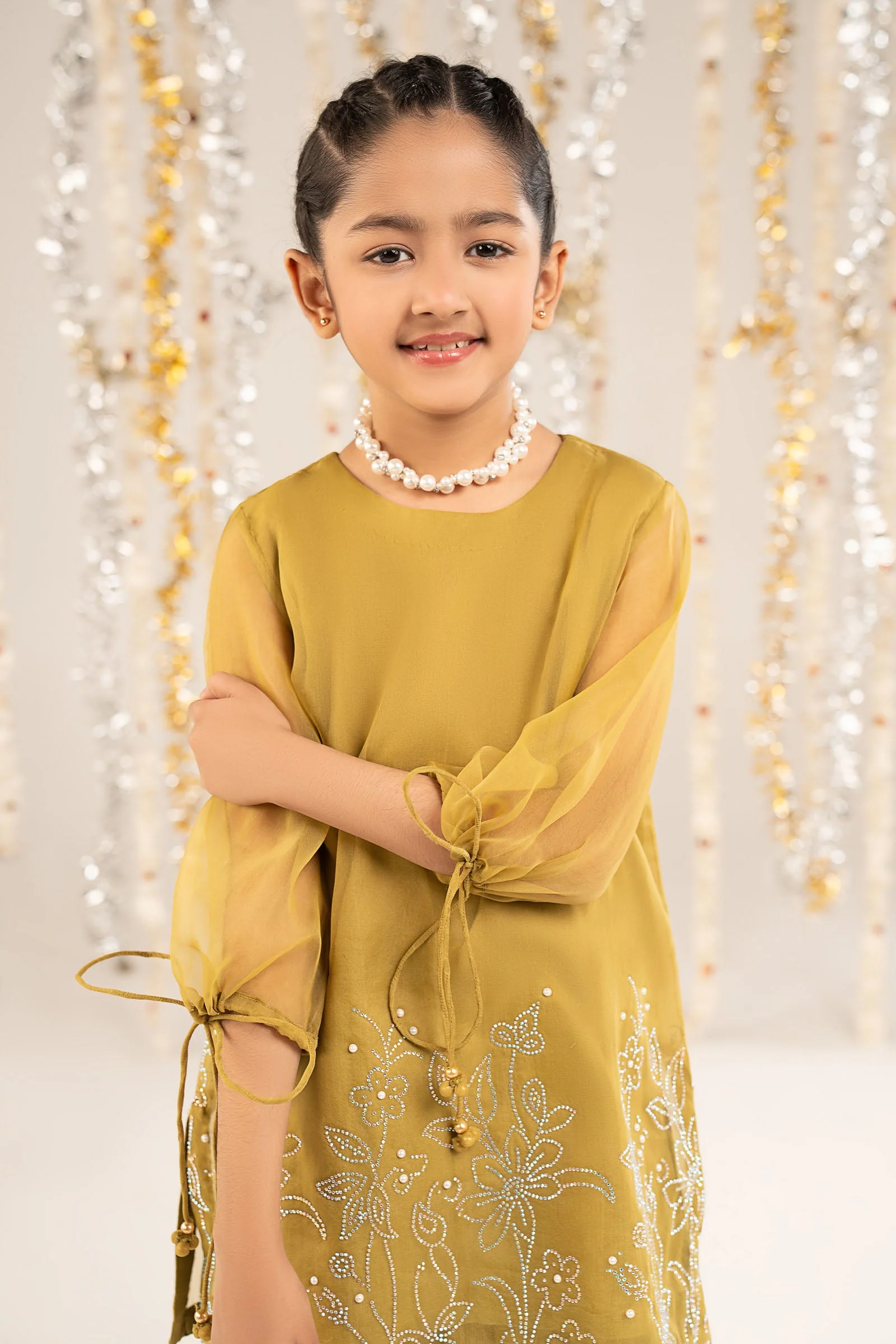 2 Piece Embellished Organza Suit - Image 3