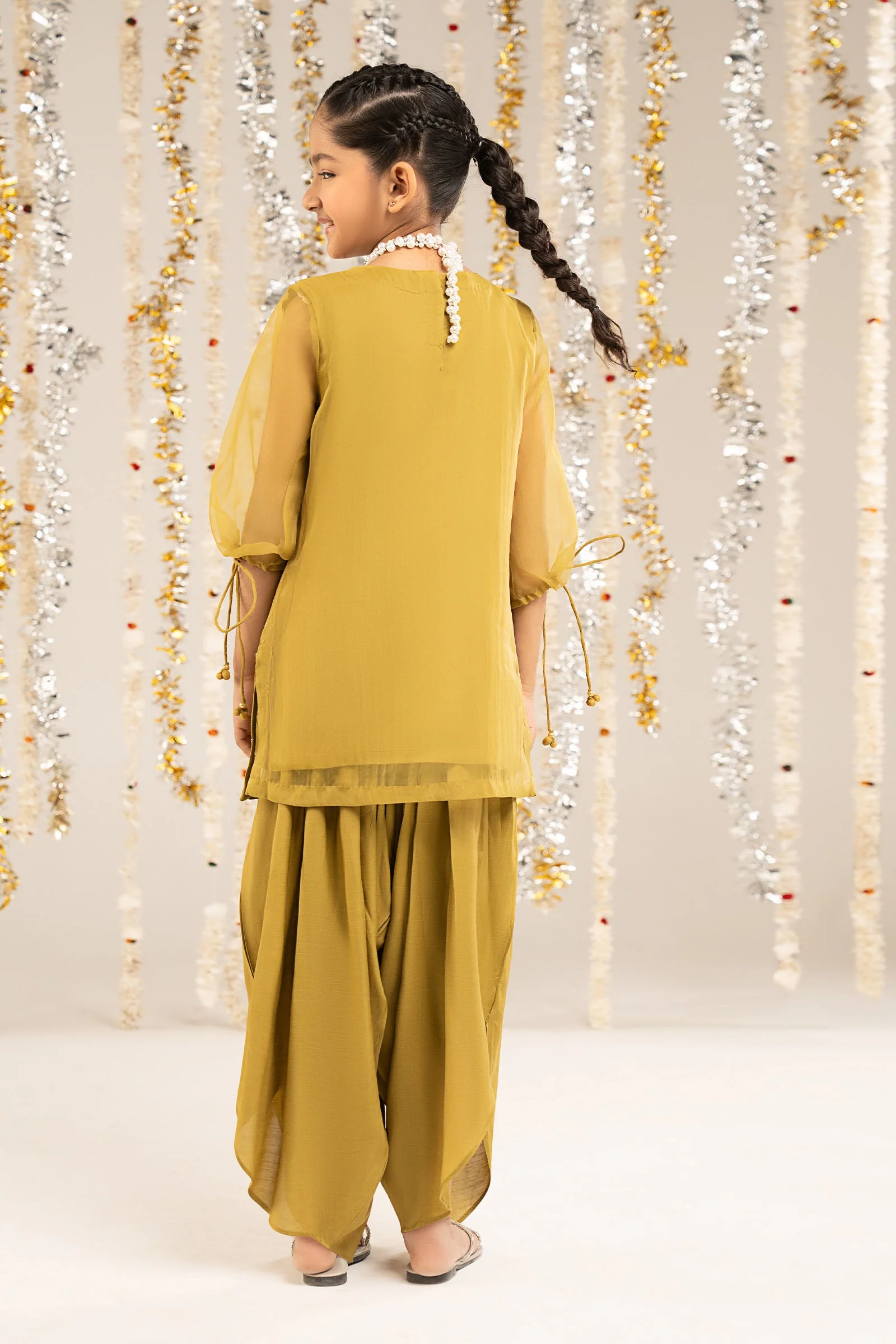 2 Piece Embellished Organza Suit - Image 7