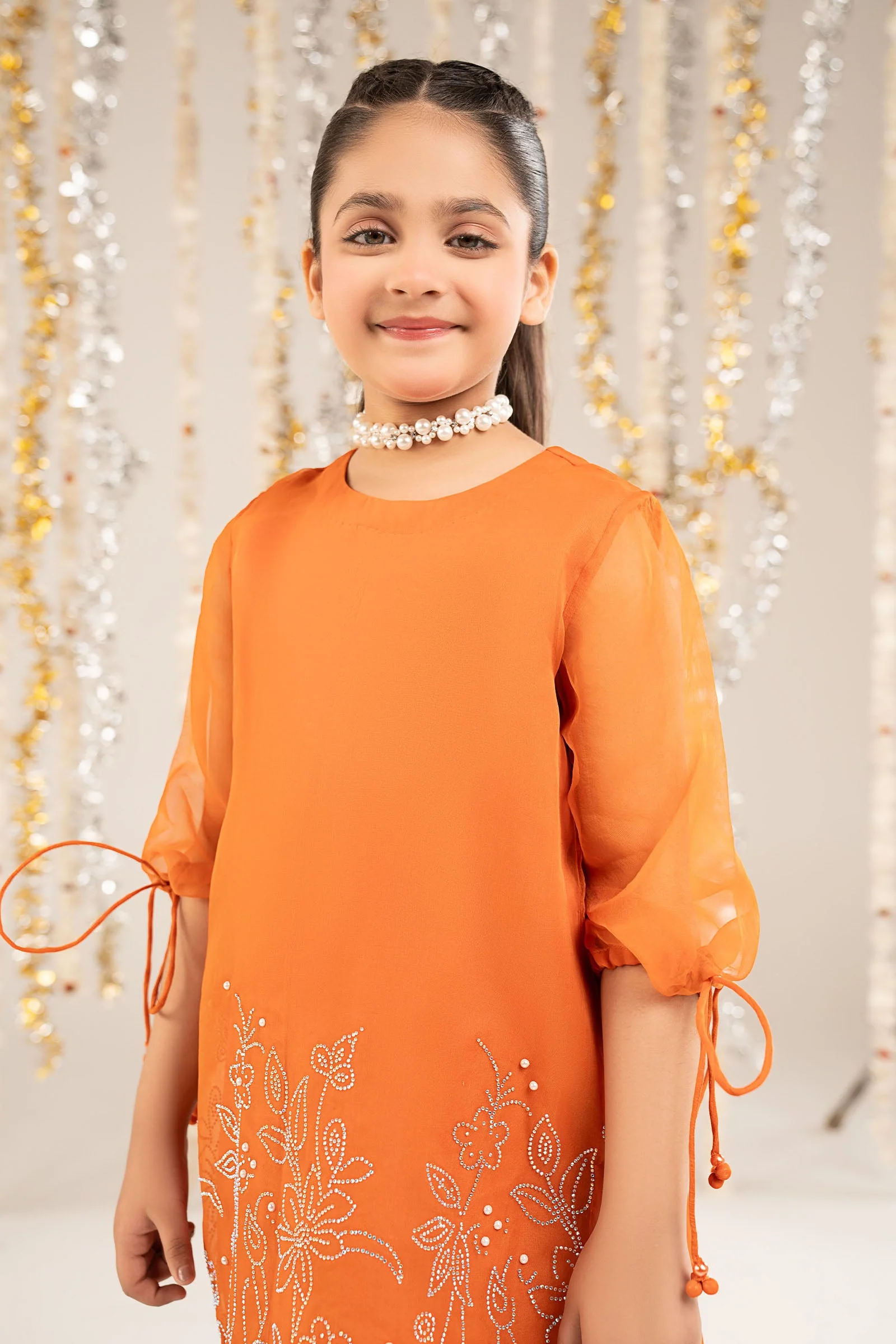 2 Piece Embellished Organza Suit - Image 3