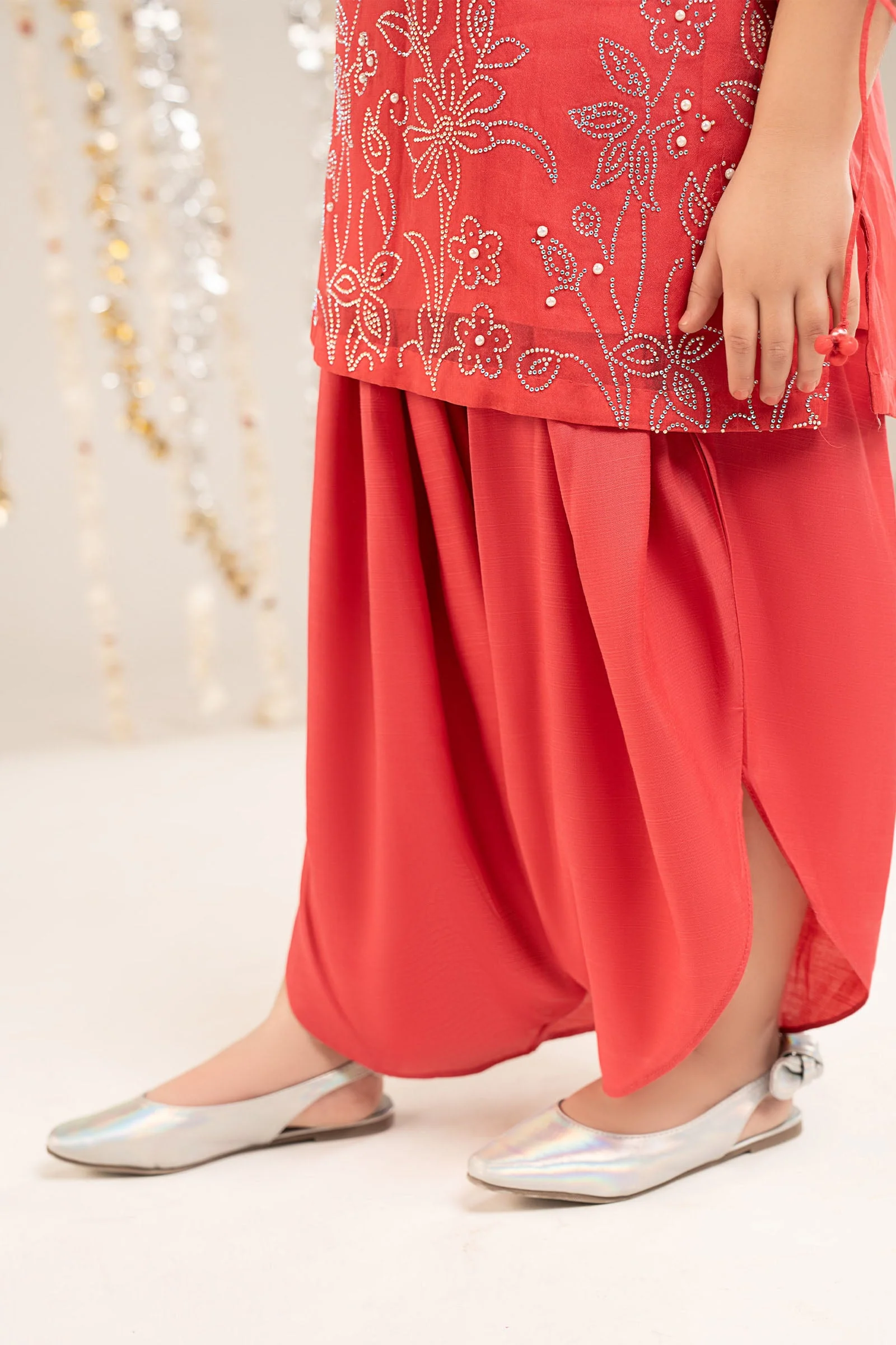 2 Piece Embellished Organza Suit - Image 5