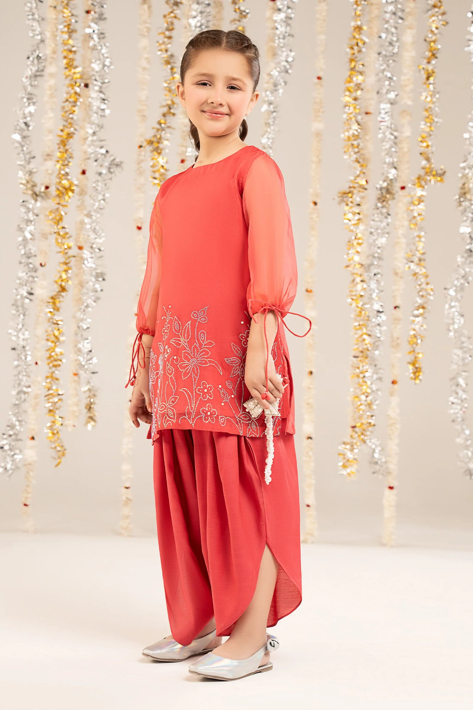 2 Piece Embellished Organza Suit - Image 6