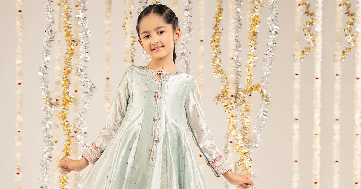 2 Piece Embroidered Tissue Suit - Image 8