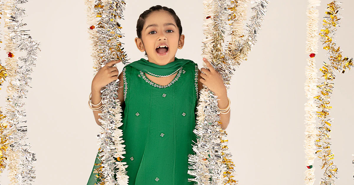3 Piece Embellished Organza Suit - Image 9