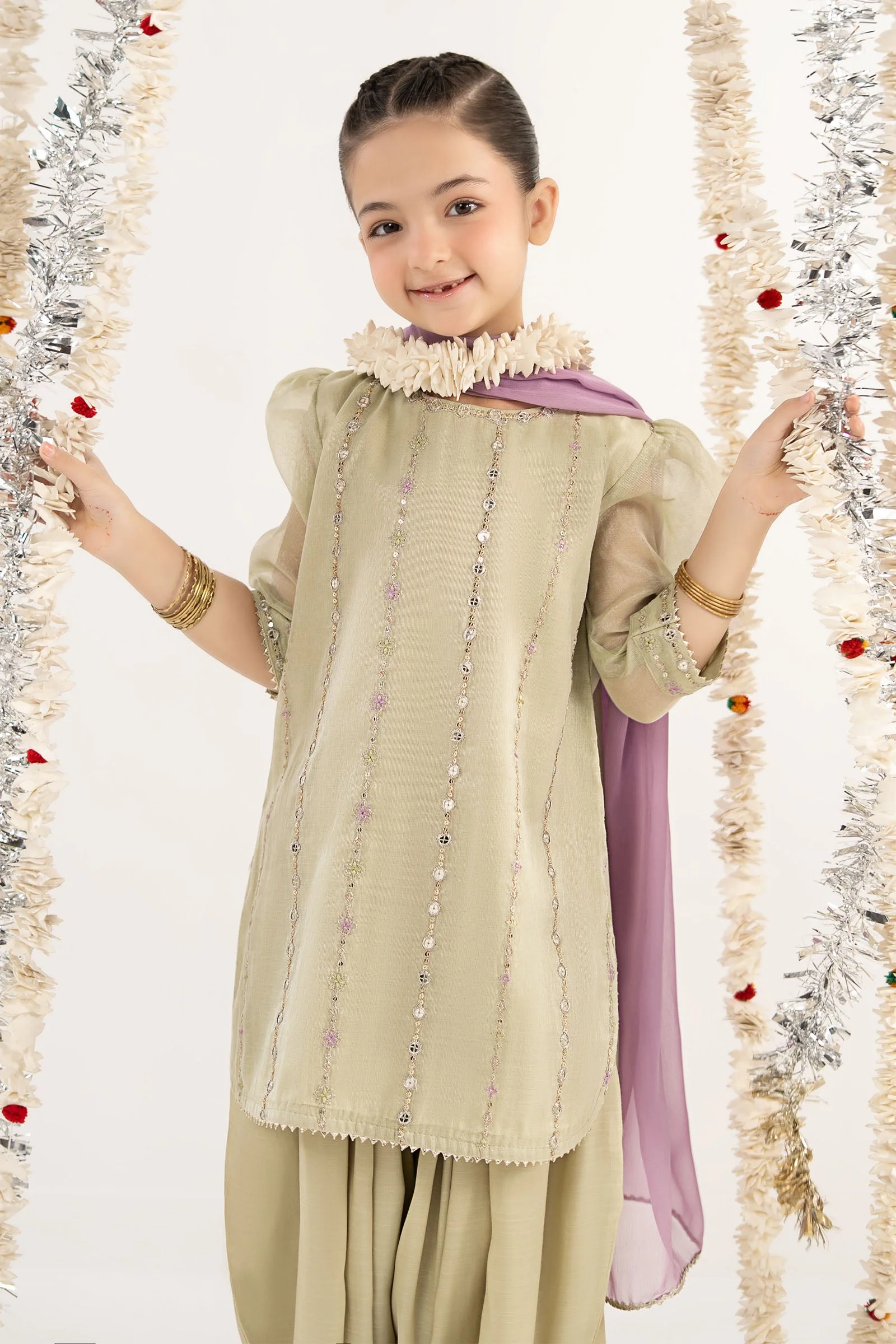 3 Piece Embroidered Masoori Suit - Image 3