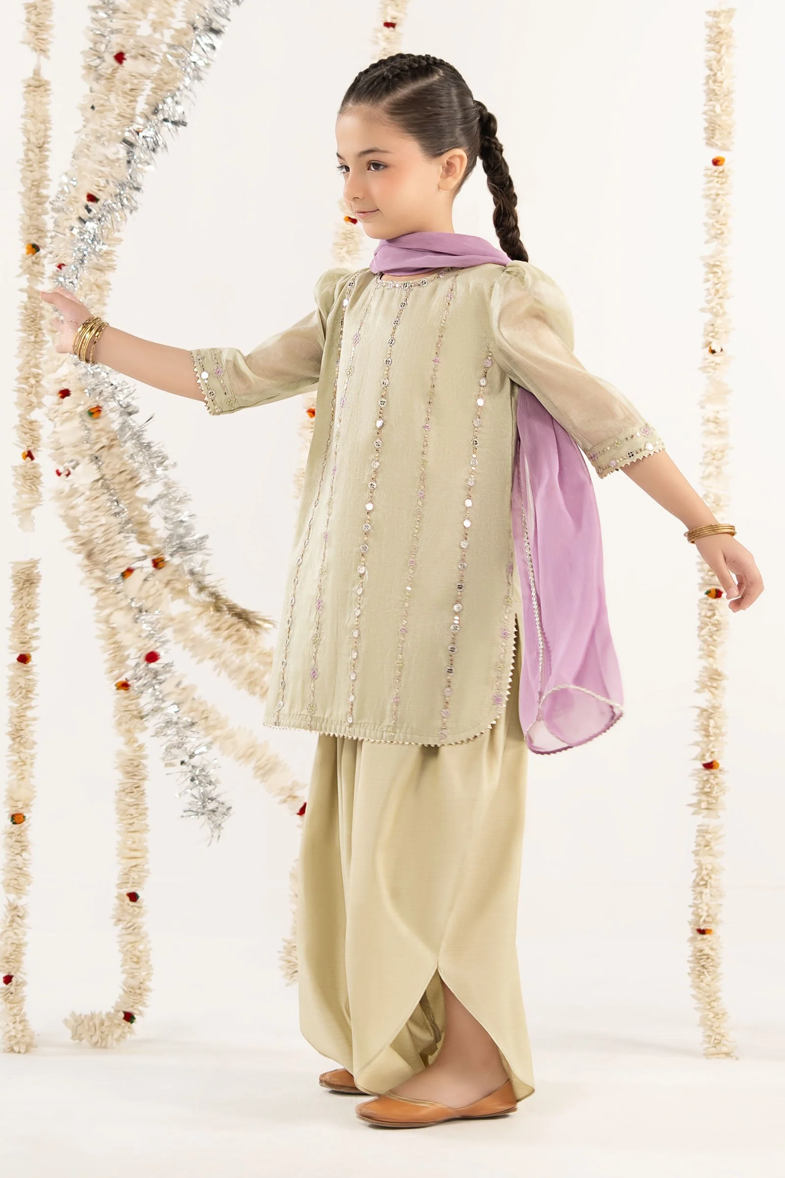 3 Piece Embroidered Masoori Suit - Image 8