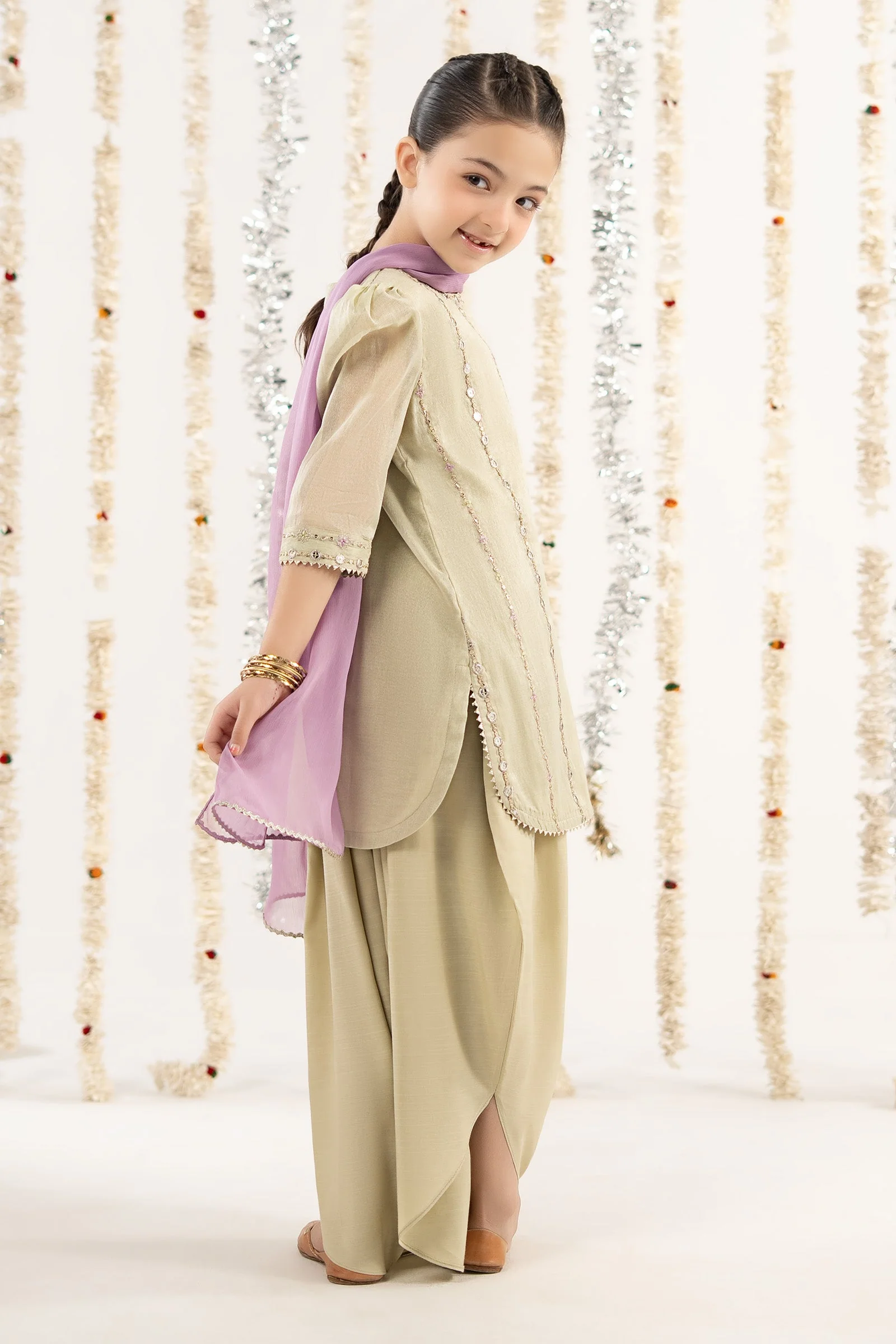 3 Piece Embroidered Masoori Suit - Image 9