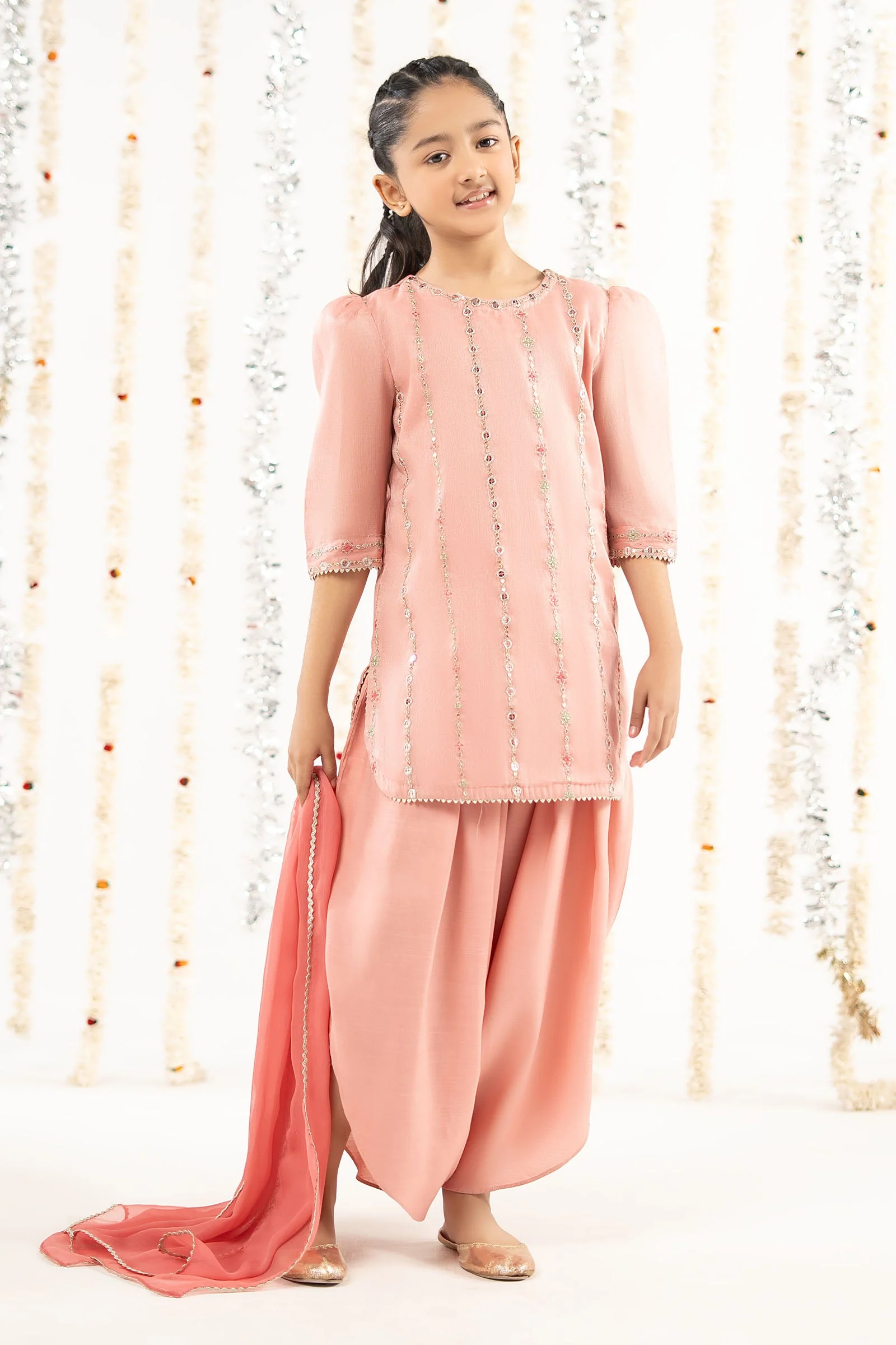 3 Piece Embroidered Masoori Suit - Image 2
