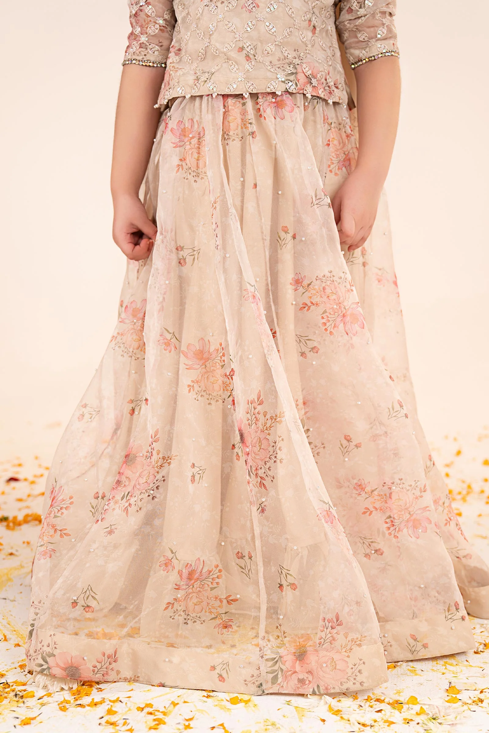 3 Piece Embroidered Organza Suit - Image 6
