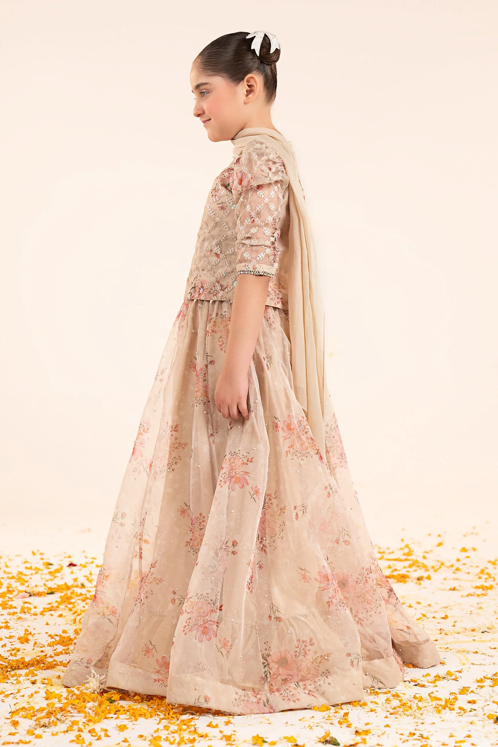 3 Piece Embroidered Organza Suit - Image 7