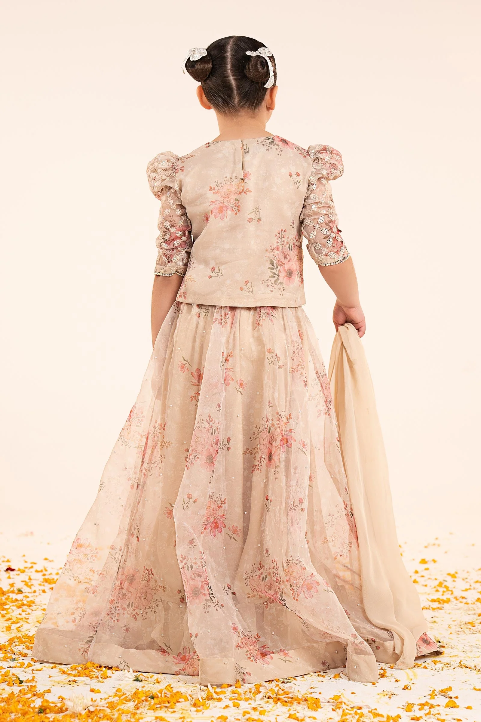 3 Piece Embroidered Organza Suit - Image 8