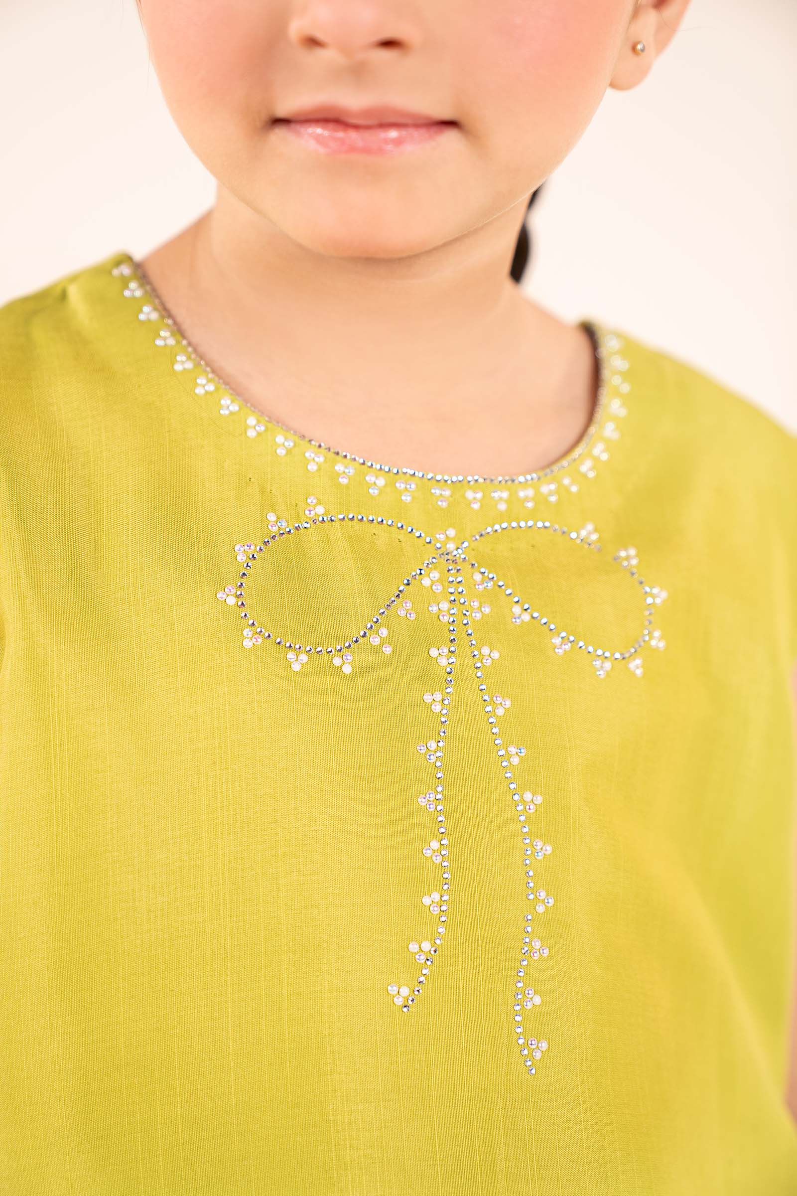 3 Piece Embellished Raw Silk Suit - Image 2