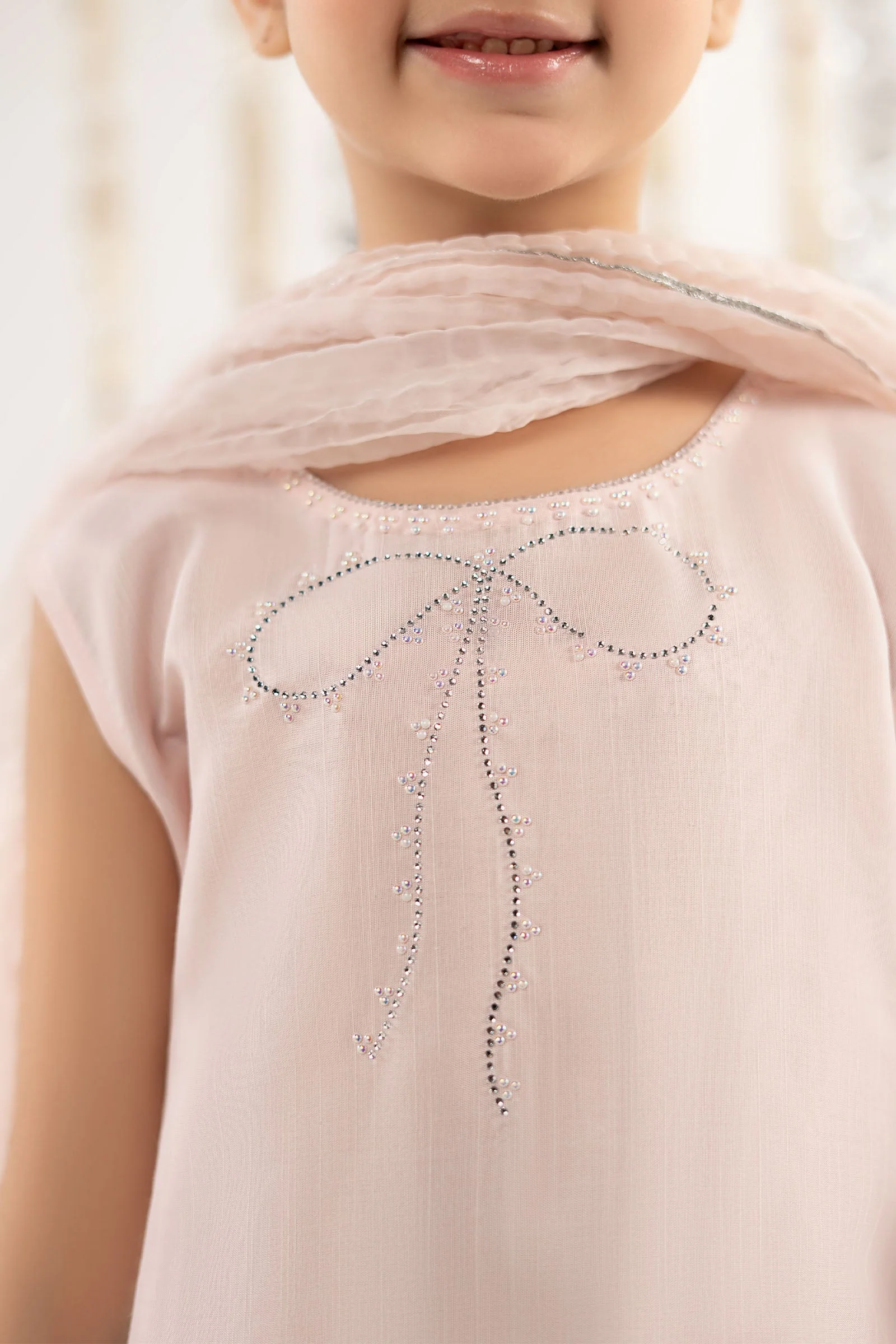 3 Piece Embellished Raw Silk Suit - Image 5