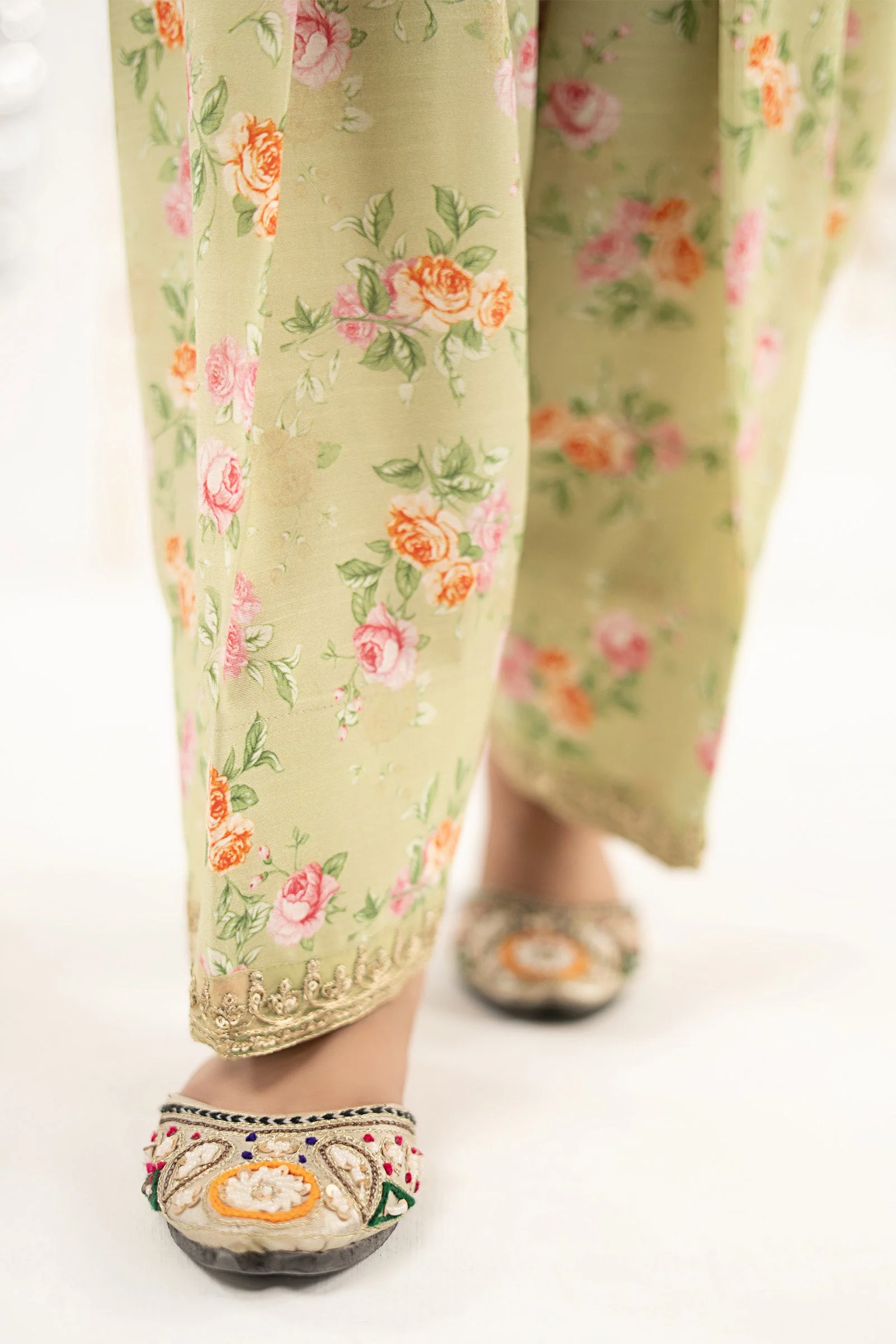 3 Piece Embroidered Organza Suit - Image 6