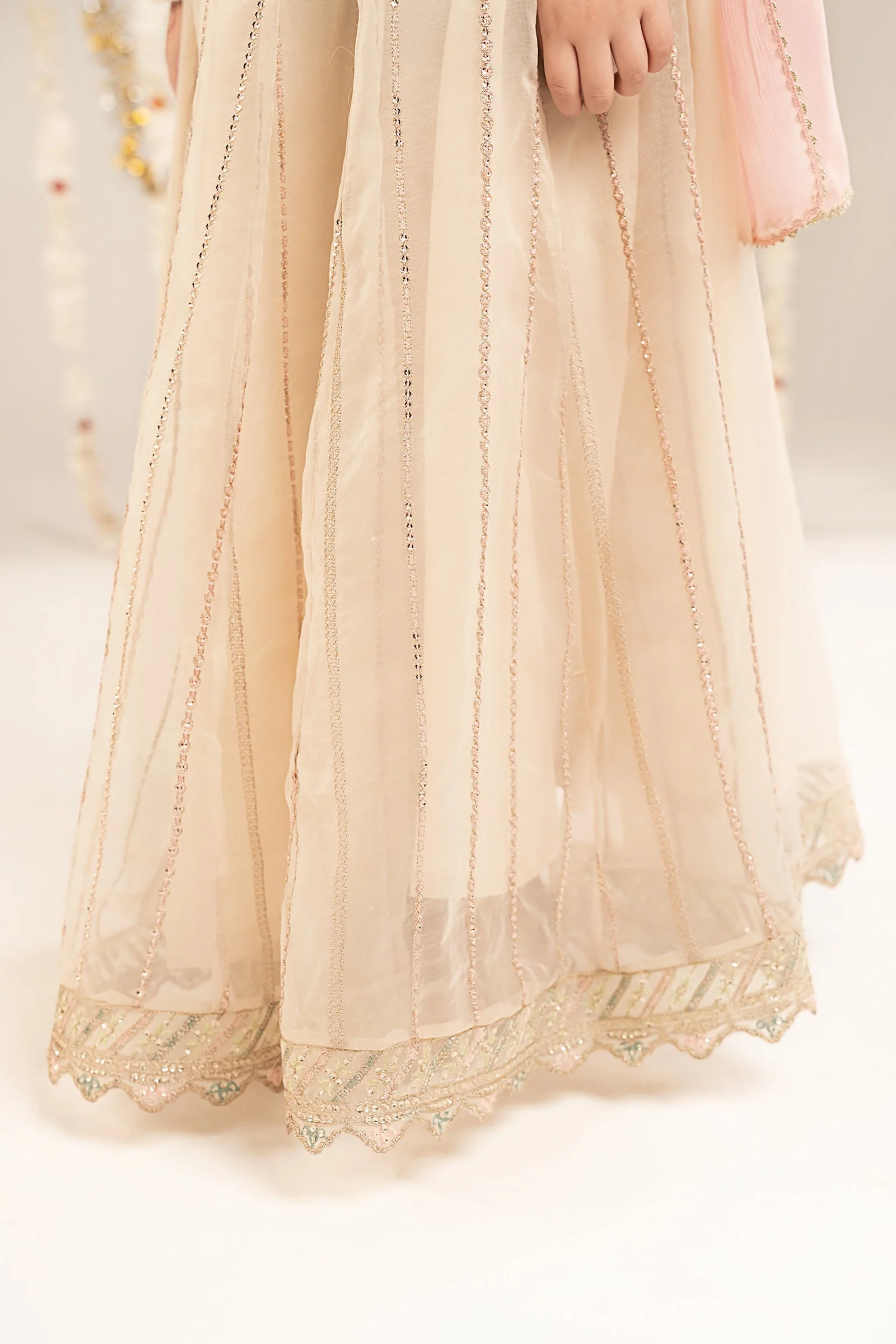 3 Piece Embroidered Organza Suit - Image 3