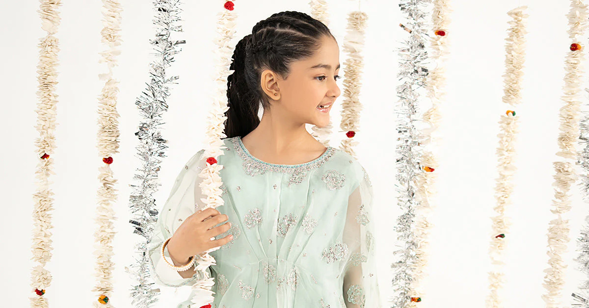 2 Piece Embroidered Organza Suit - Image 9