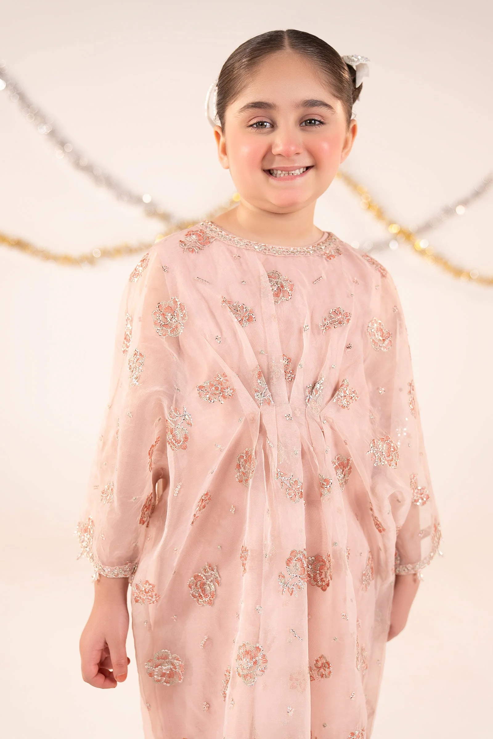 2 Piece Embroidered Organza Suit - Image 2