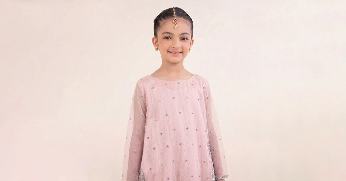2 Piece Embroidered Organza Suit - Image 5