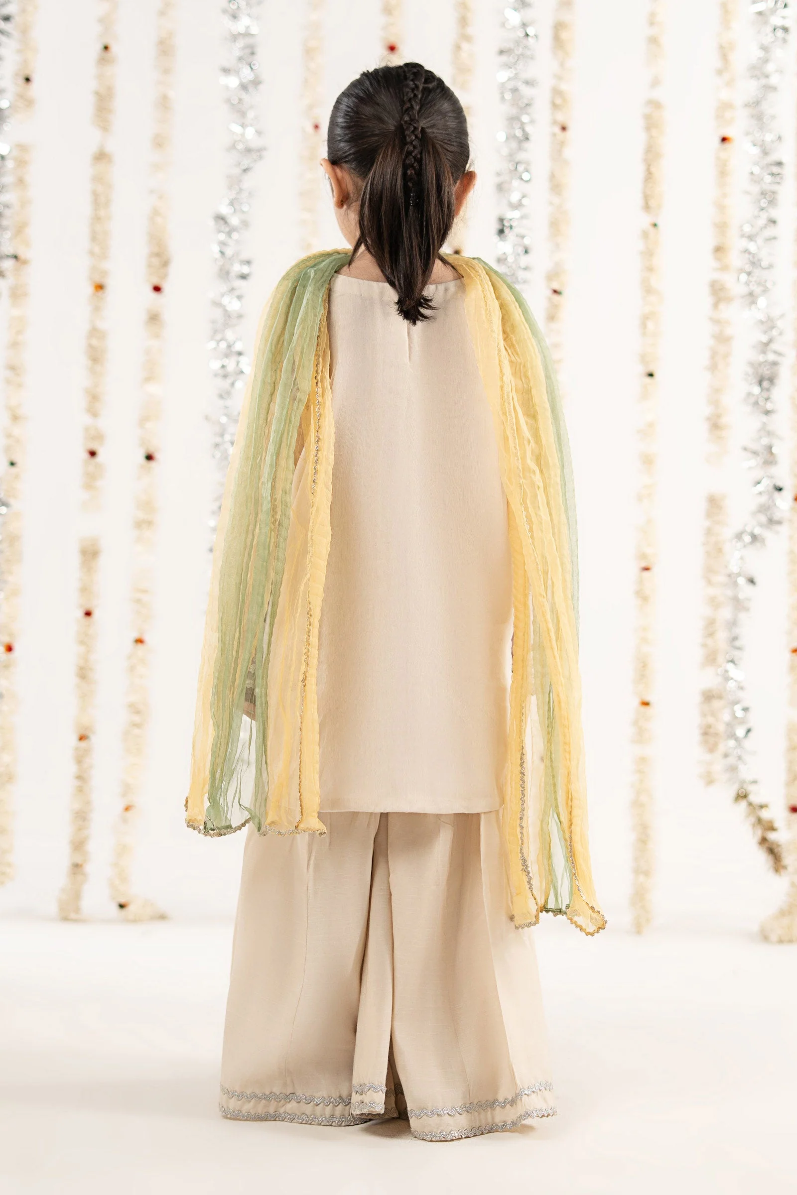 3 Piece Embroidered Organza Suit - Image 6