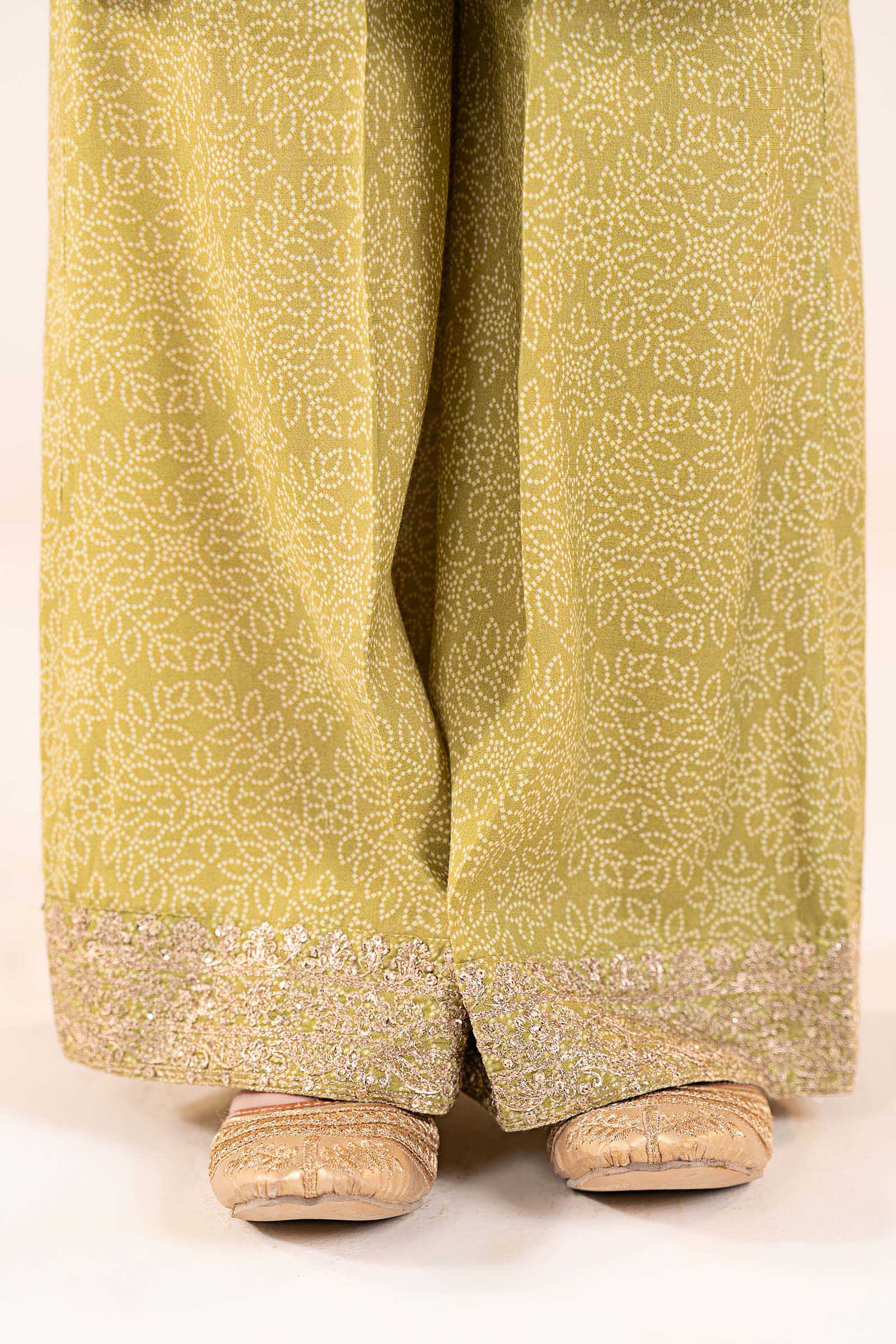 3 Piece Embroidered Raw Silk Suit - Image 6