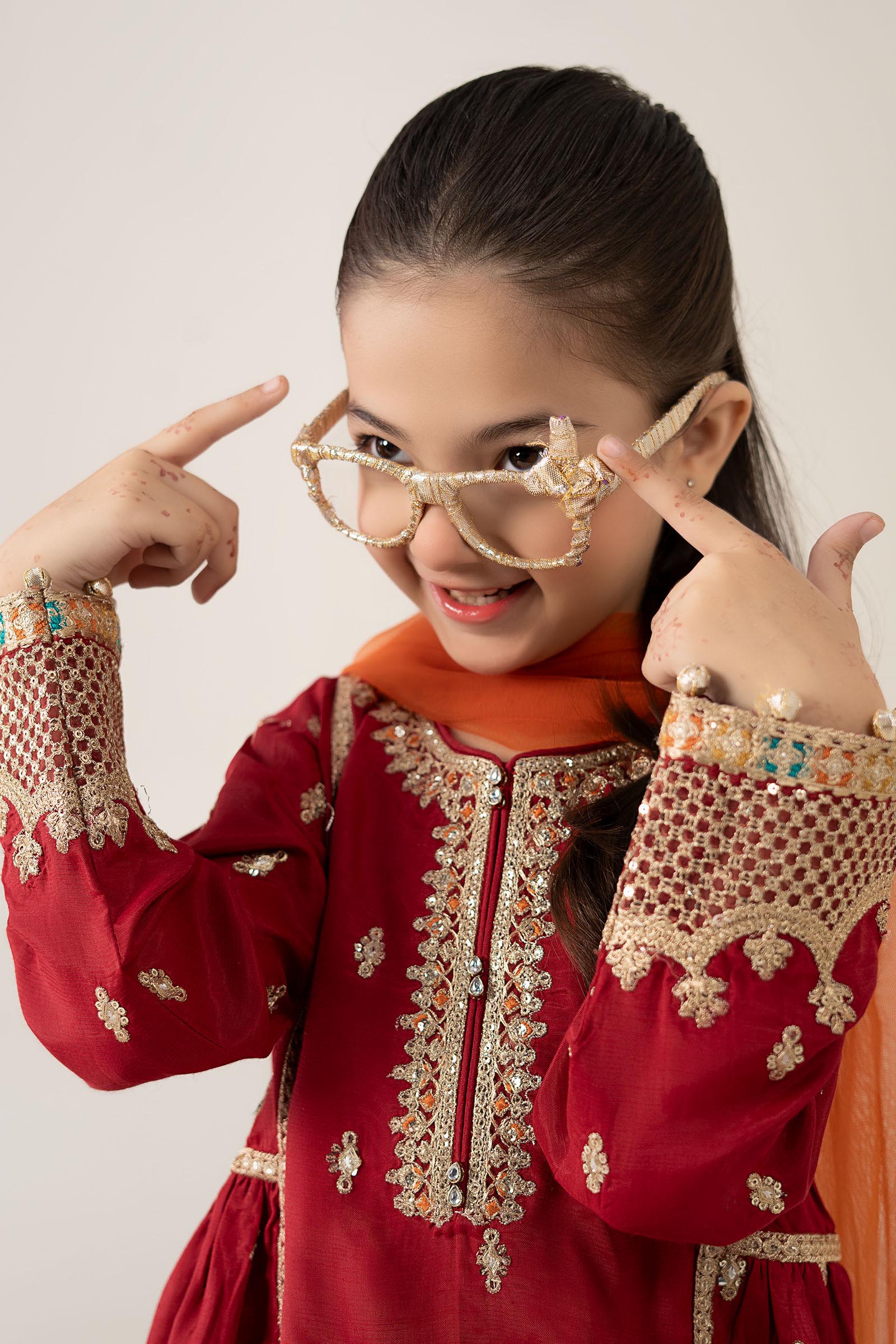 3 Piece Embroidered PK Raw Silk Suit - Image 5