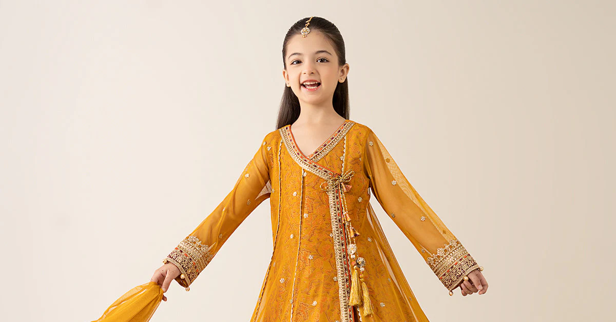 3 Piece Embroidered Poly Net Suit - Image 8
