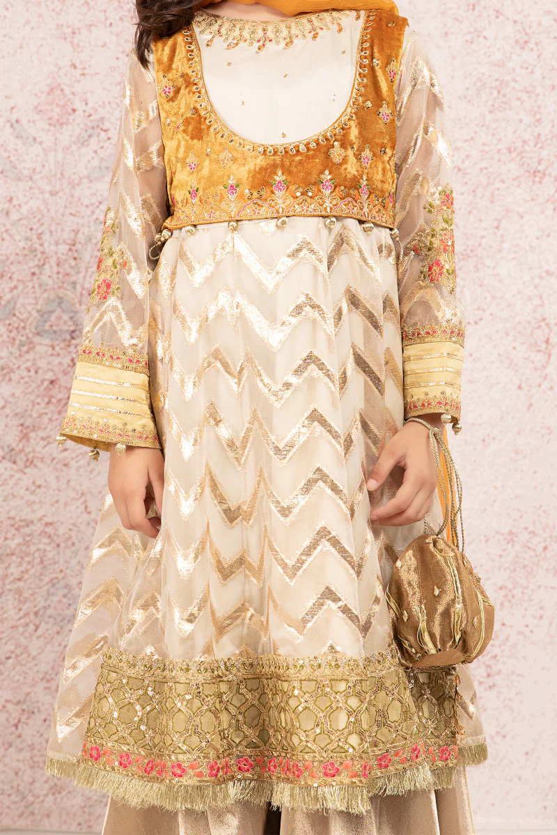 Suit Off White & Orange MKS-W21-03 - Image 2