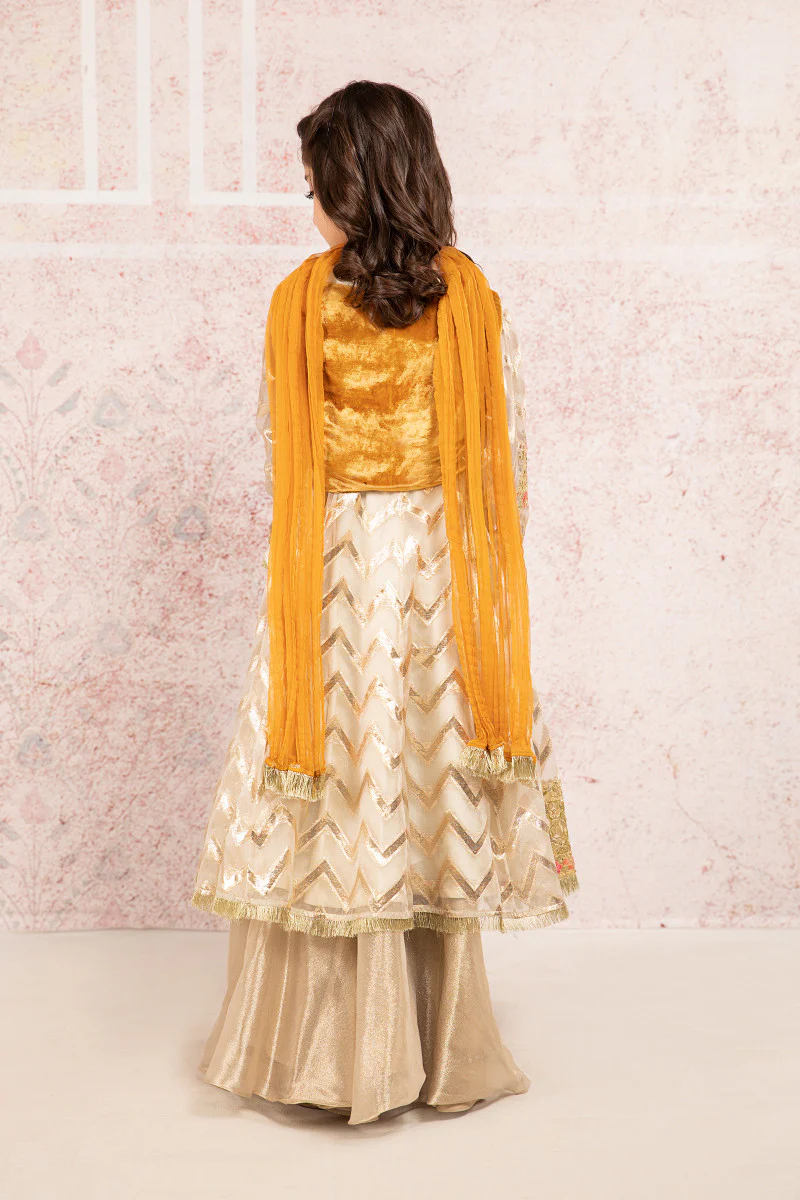 Suit Off White & Orange MKS-W21-03 - Image 4