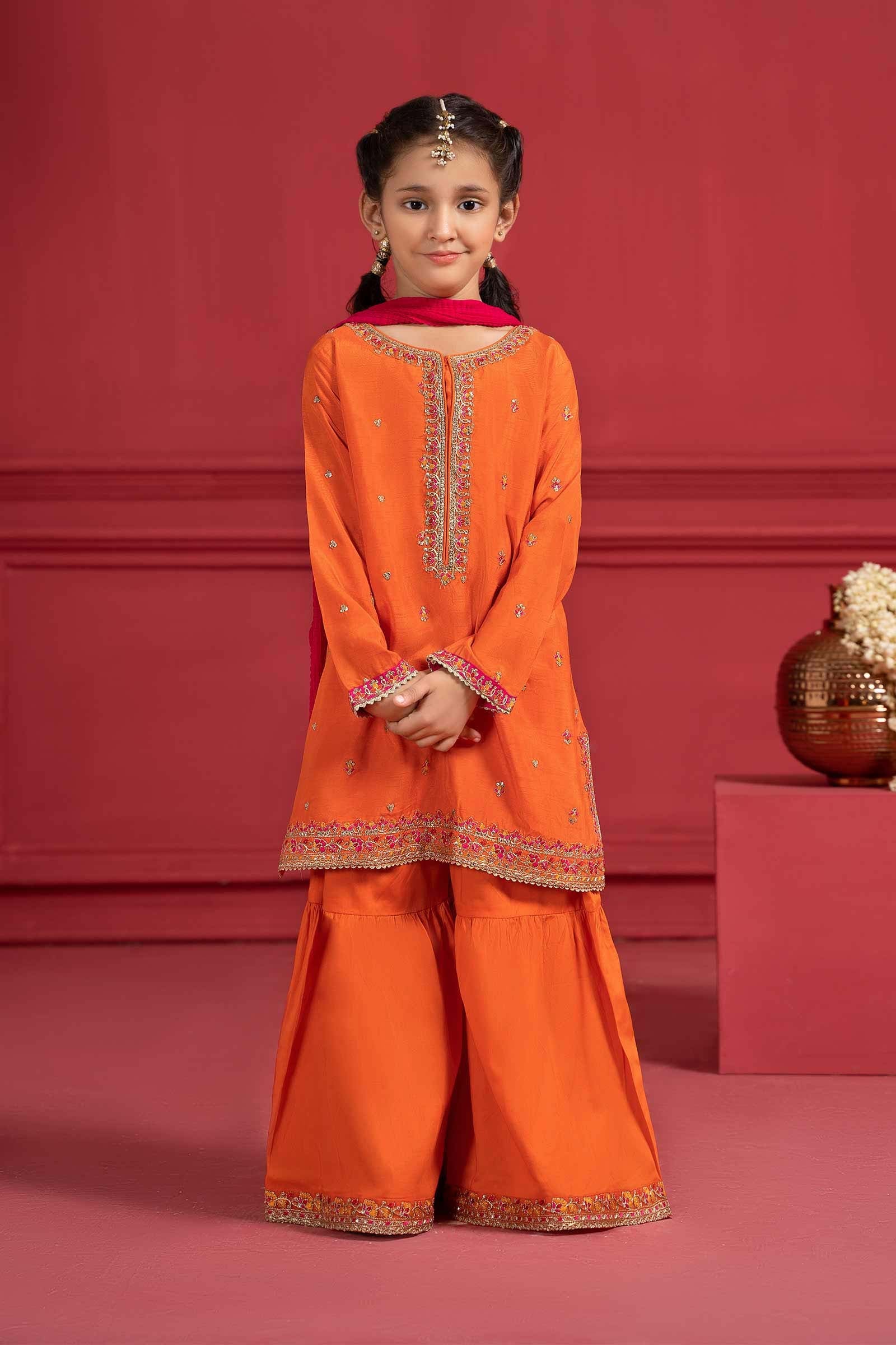 3 Piece Embroidered Silk Suit - Image 7