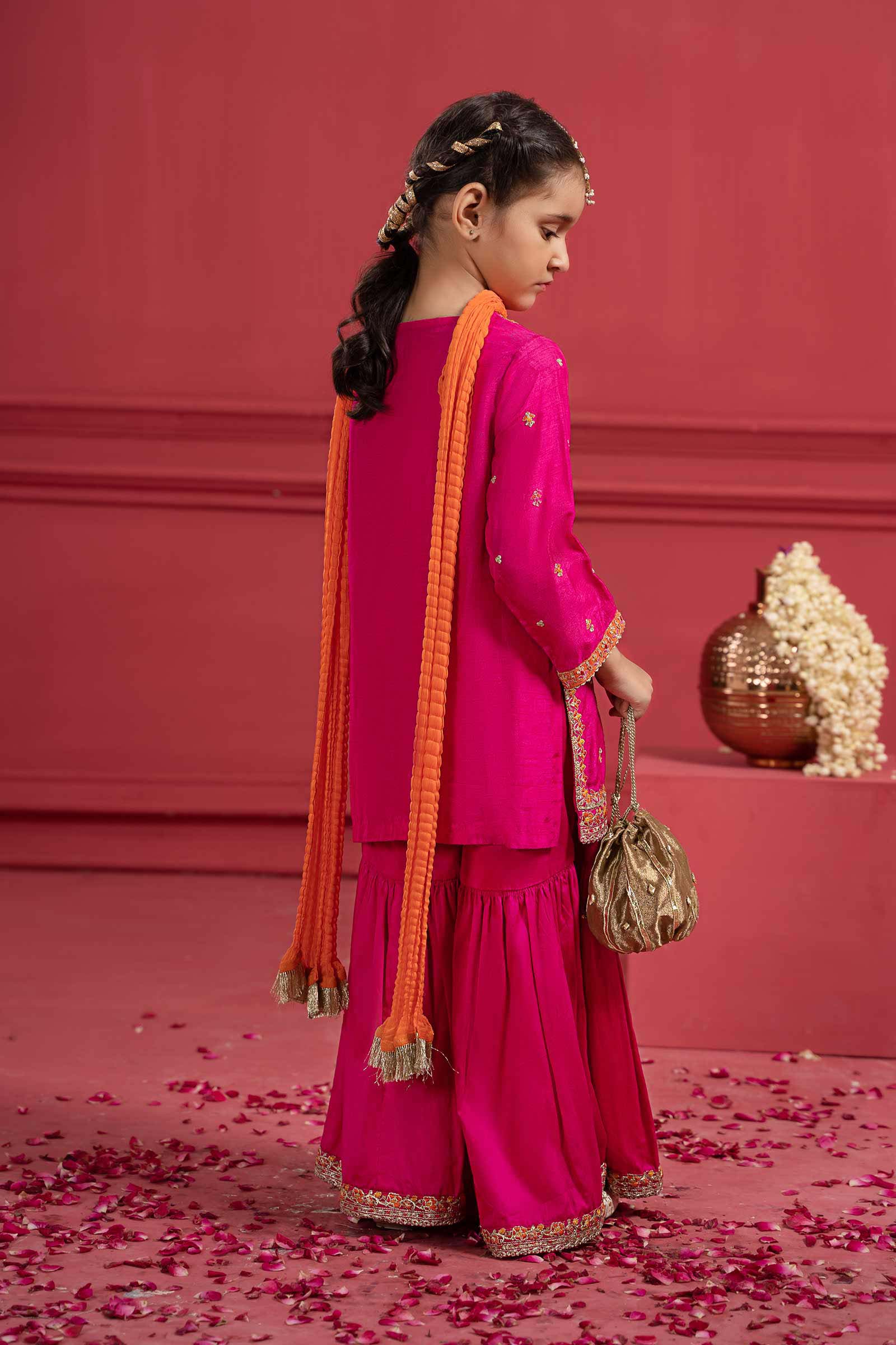 3 Piece Embroidered Silk Suit - Image 5