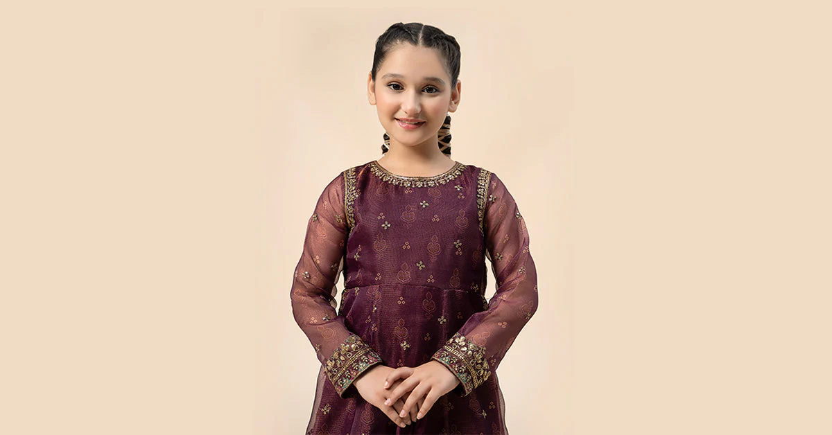 3 Piece Embroidered Cotton Net Suit - Image 6