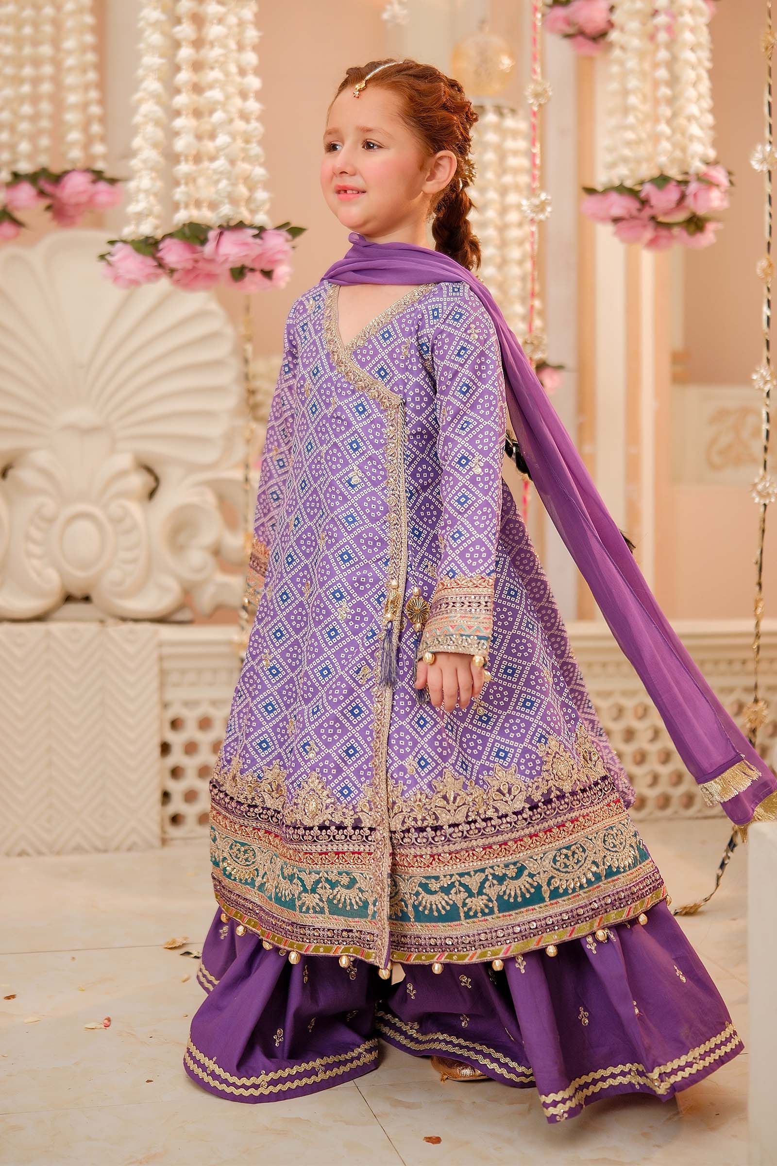 3 Piece Embroidered Raw Silk Suit - Image 13