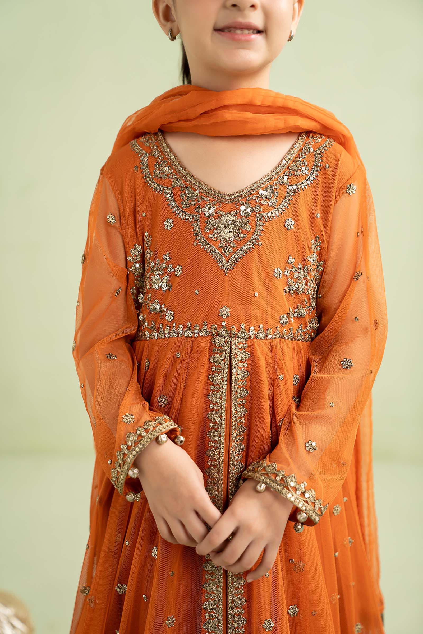 3 Piece Embroidered Net Suit - Image 6
